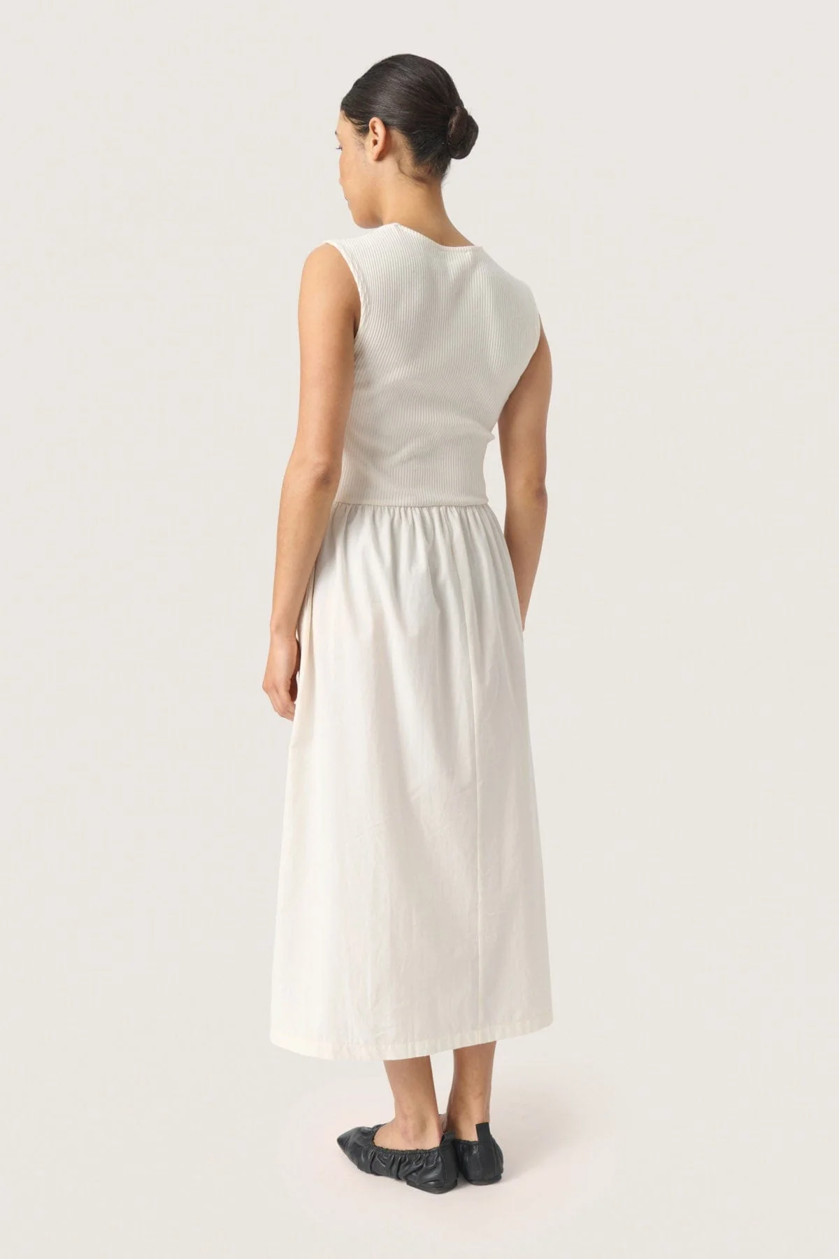 Simone Sleeveless Dress - Whisper White - Image 5