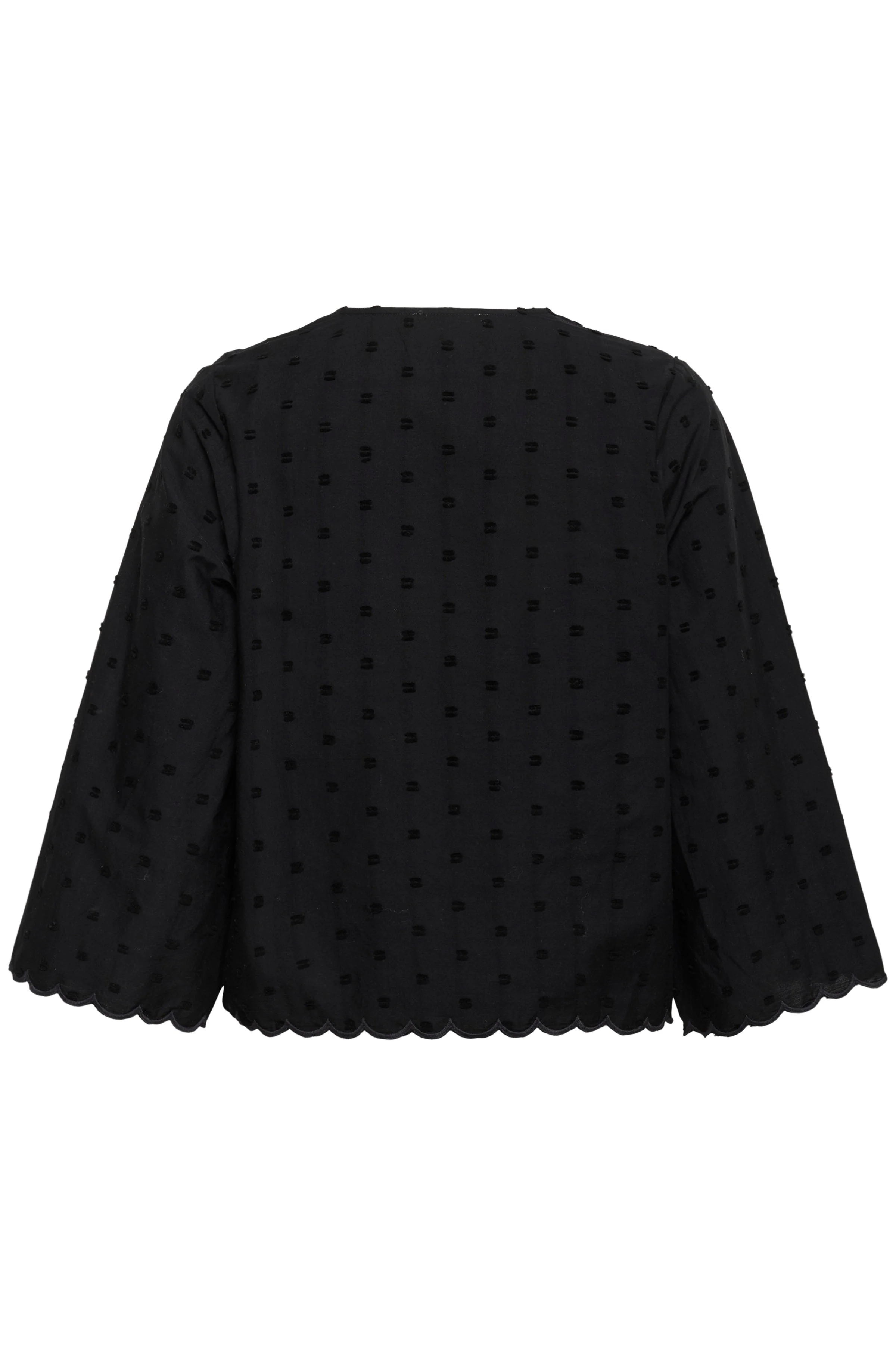 Sunela Dobby Detail Blouse - Black - Image 6