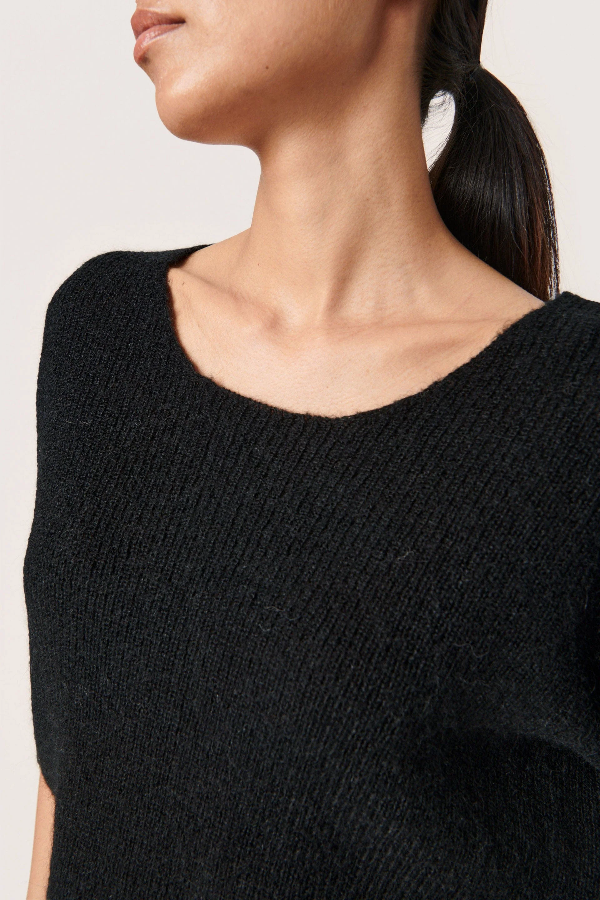 Tuesday Knitted Jumper - Black - Image 3