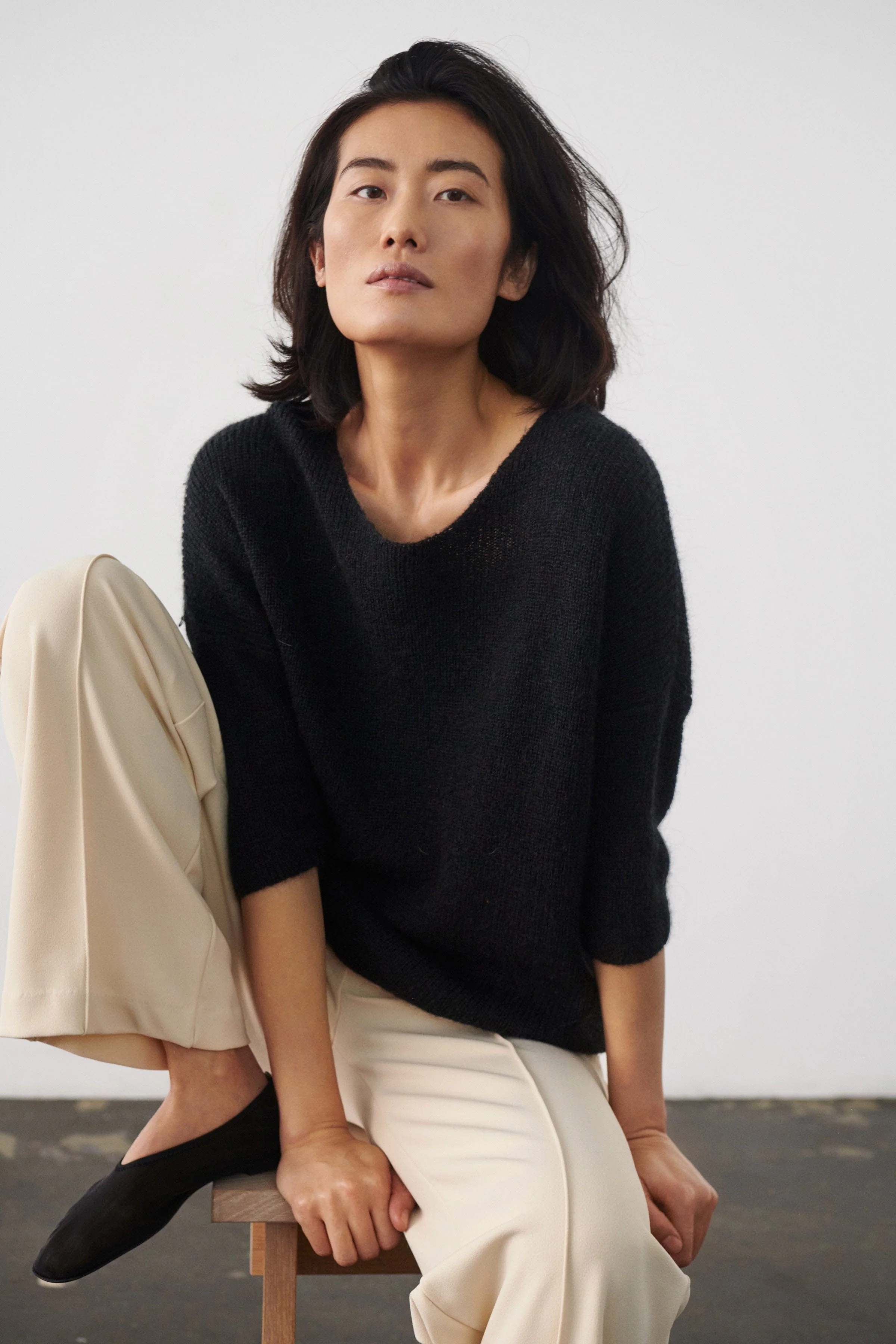 Tuesday Knitted Jumper - Black - Image 7