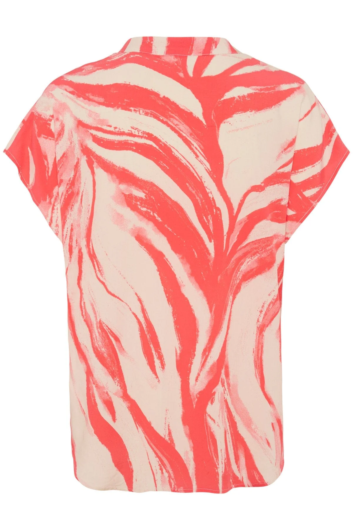 Wynter Printed Top - Hot Coral Wave - Image 5