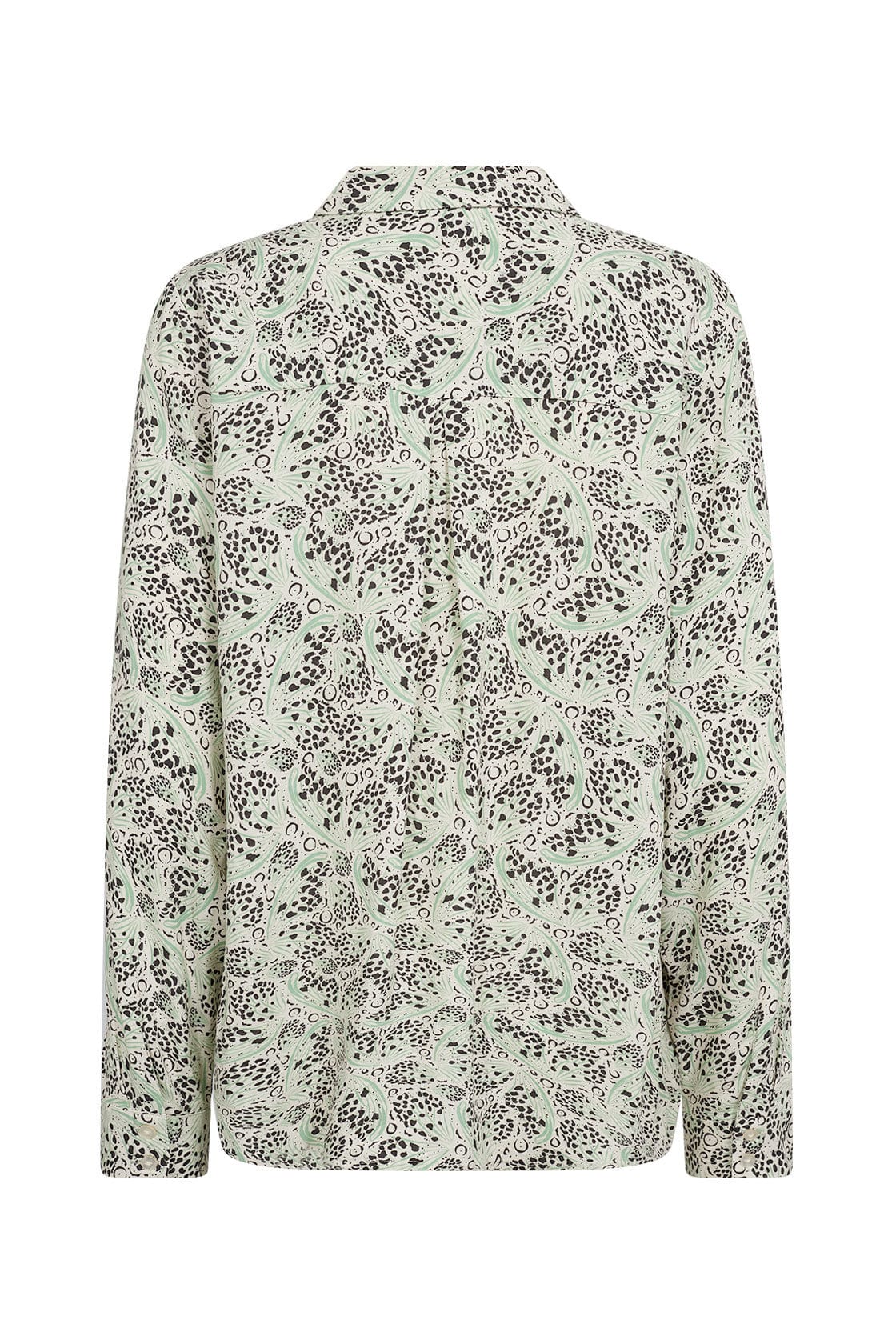 Agnes Printed Shirt - Bright Green Combi