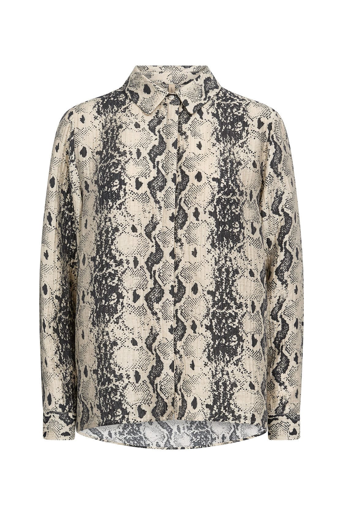 Aida Animal Print Shirt - Cream Combi