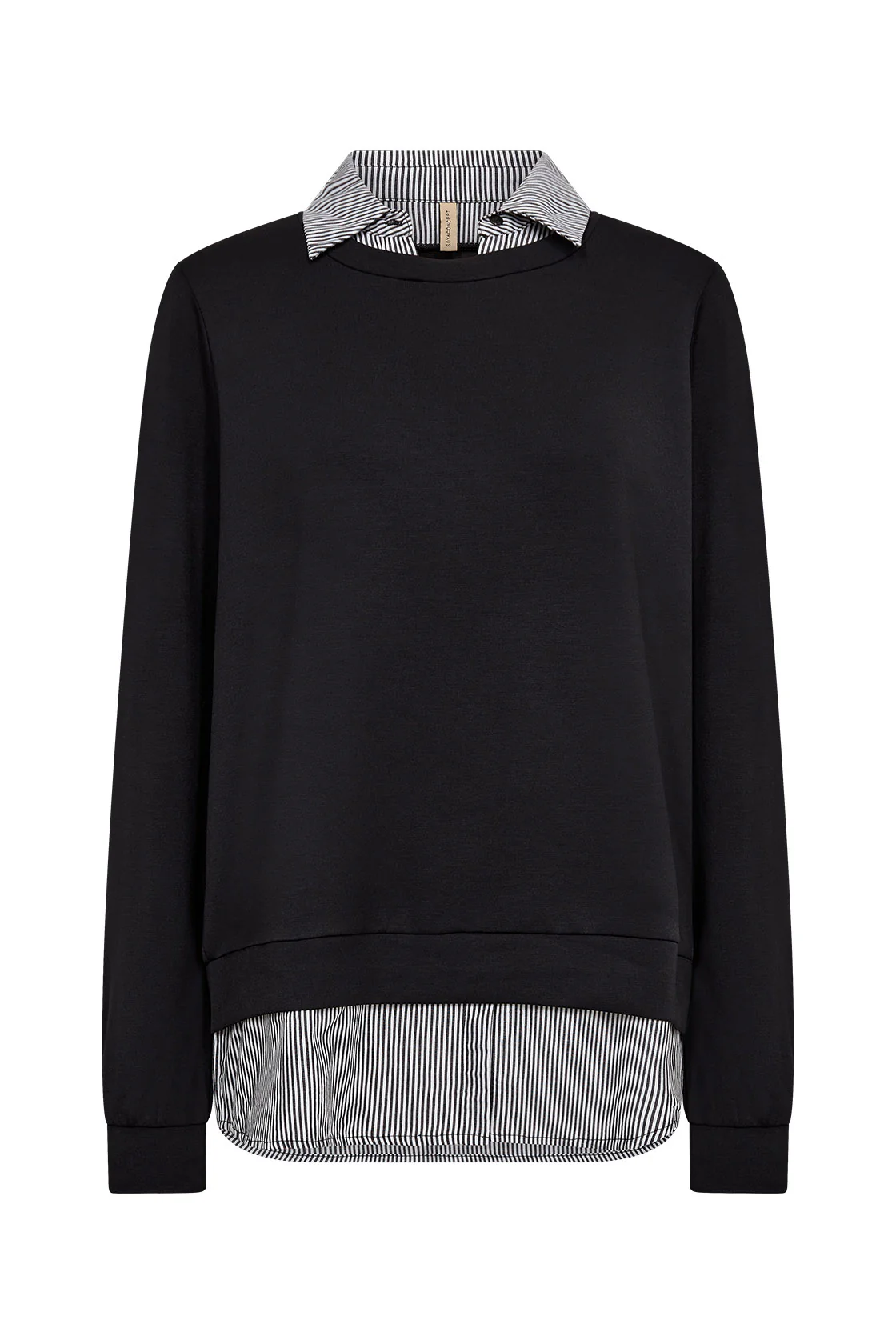 Banu 2 in 1 Shirt Sweatshirt - Black Combi
