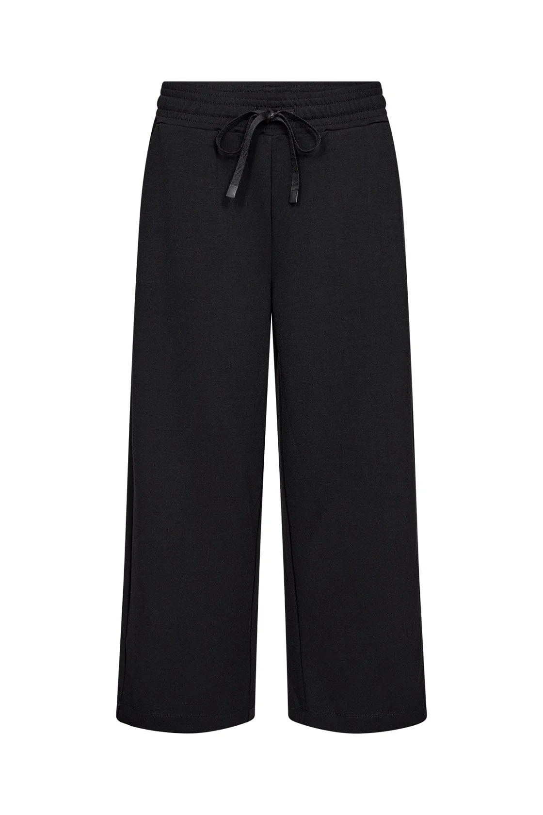 Banu Cropped Lounge Trousers - Black