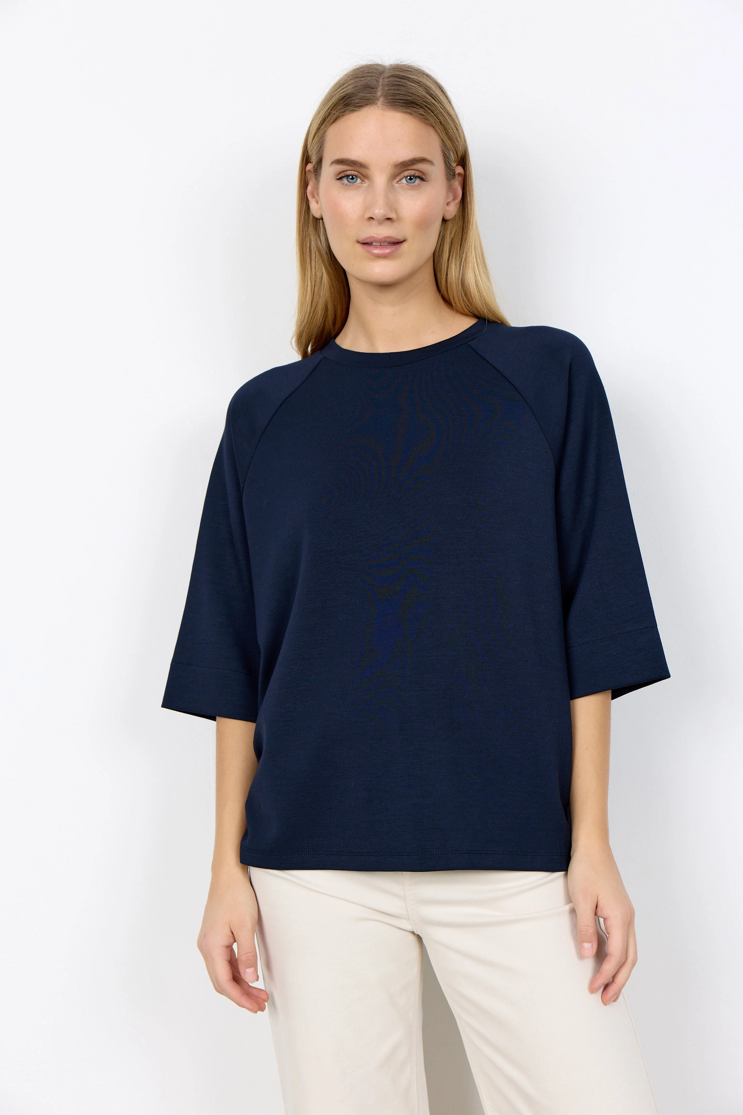Banu Drop Shoulder T-Shirt - Navy - Image 2