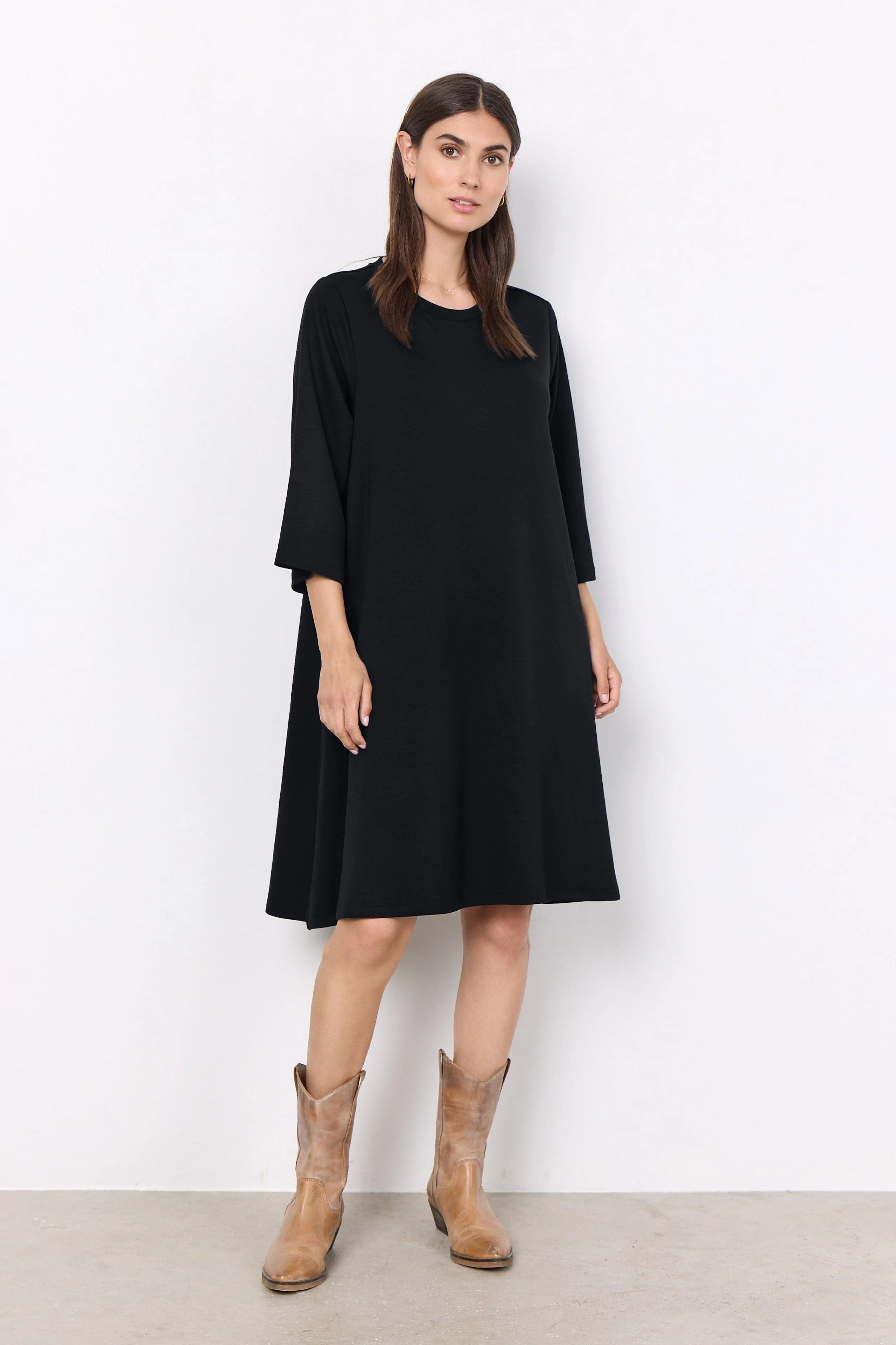 Banu Jersey Swing Dress - Black - Image 2