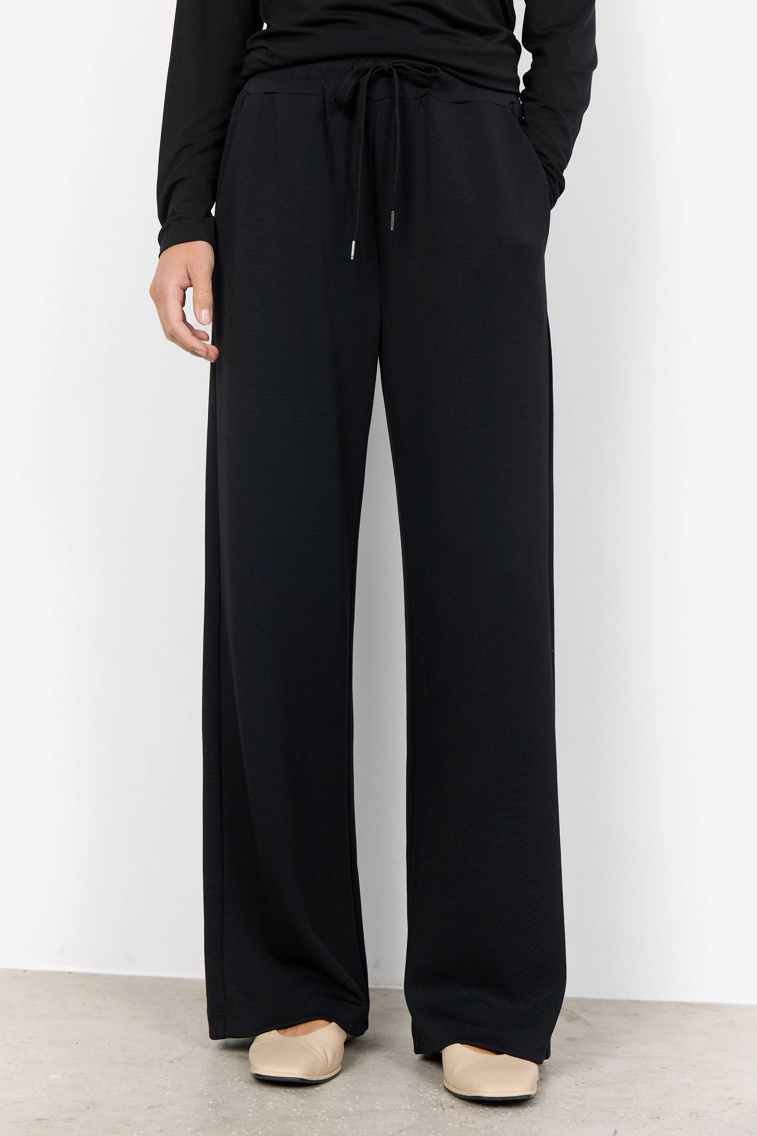 Banu Jersey Trousers - Black - Image 2