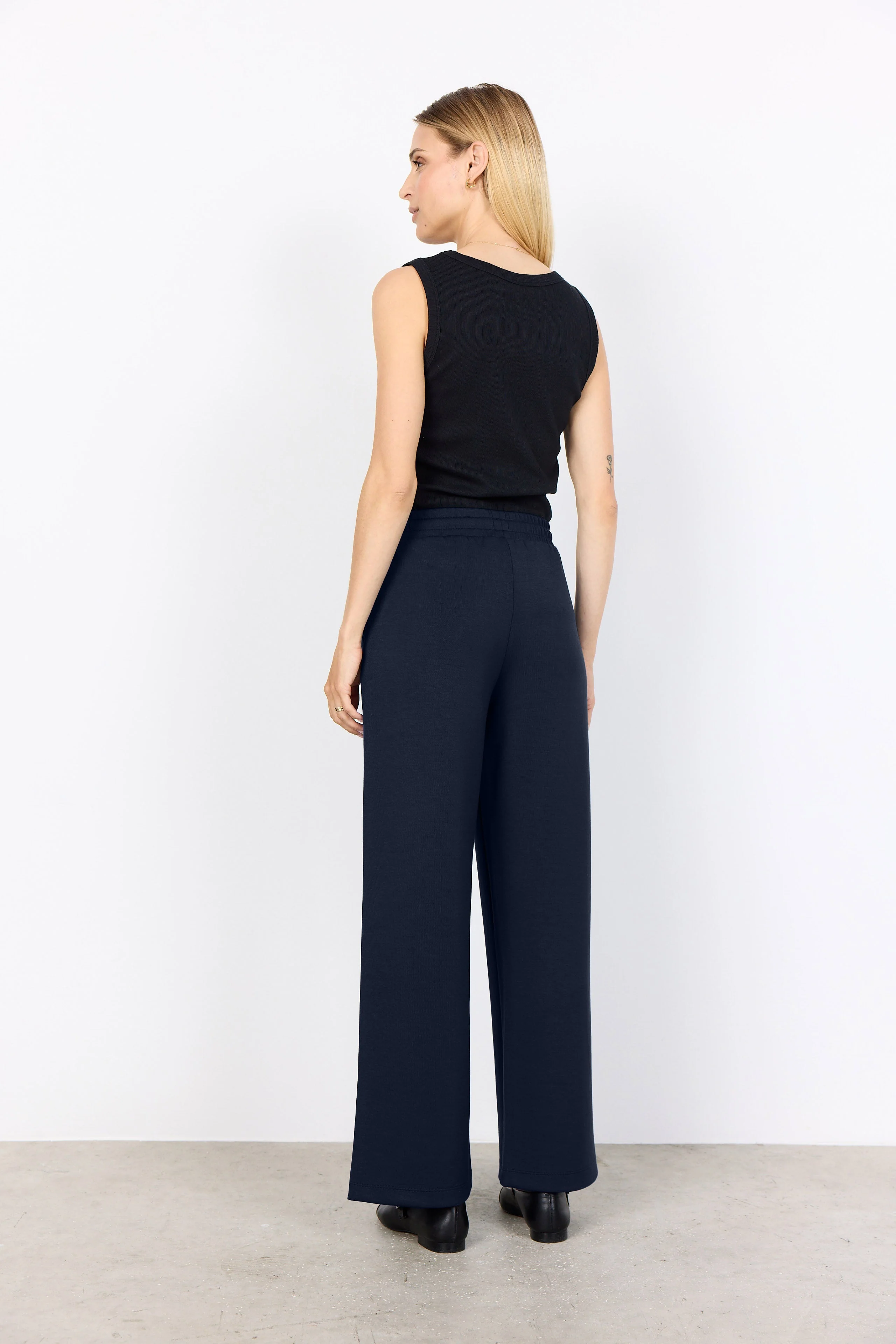 Banu Jersey Trousers - Navy - Image 3