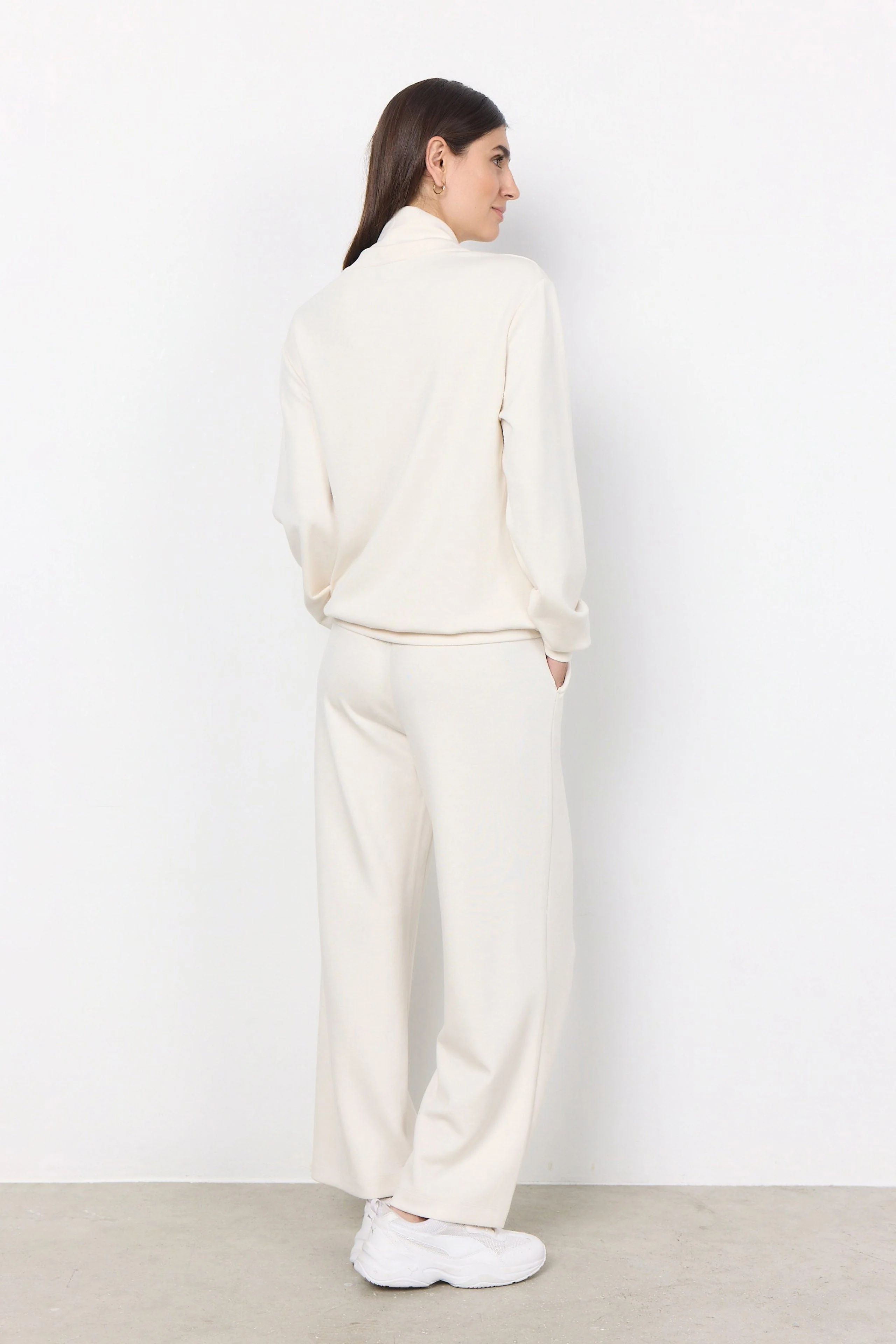 Banu Lounge Trousers - Cream - Image 4