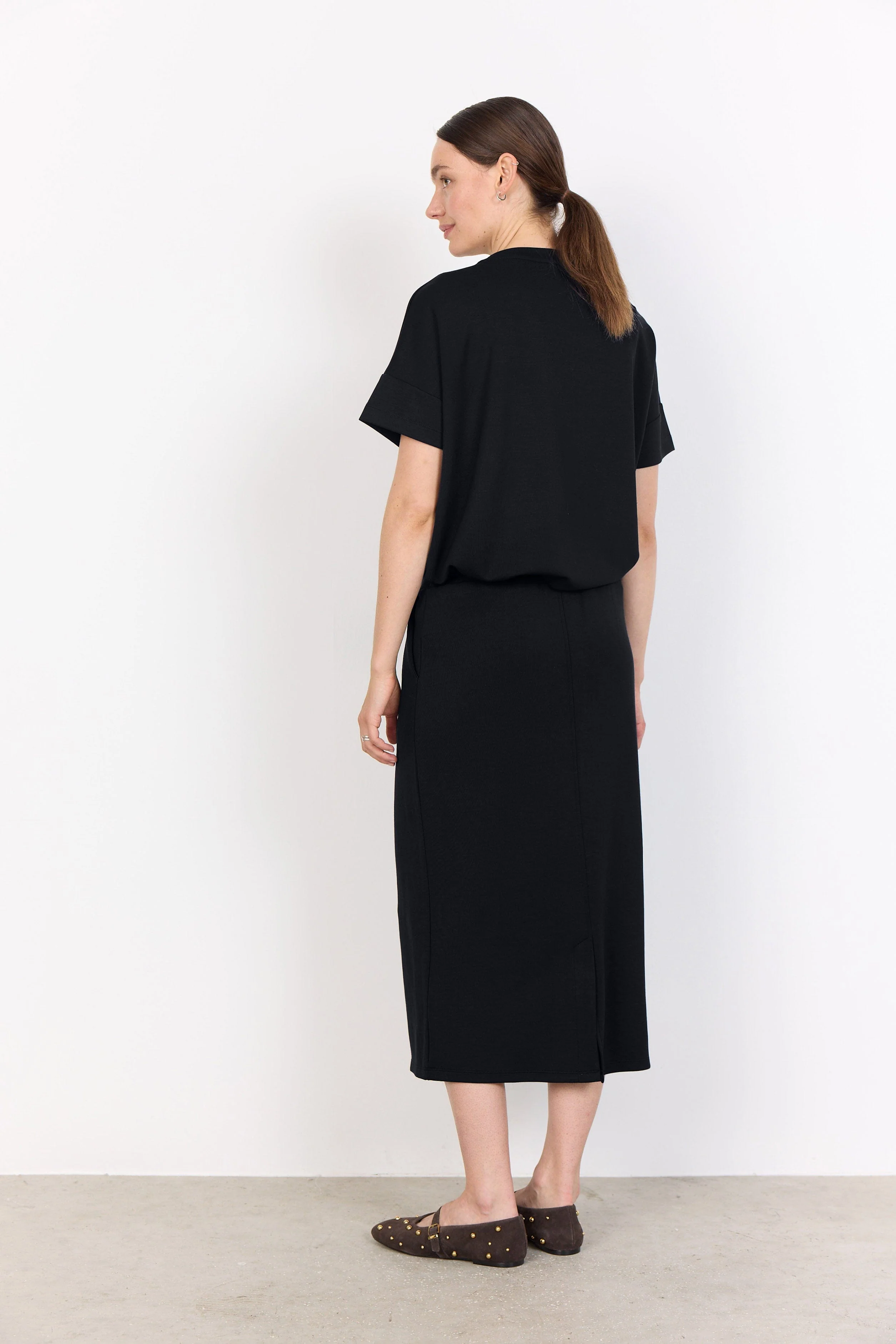 Banu Midi Skirt - Black - Image 3