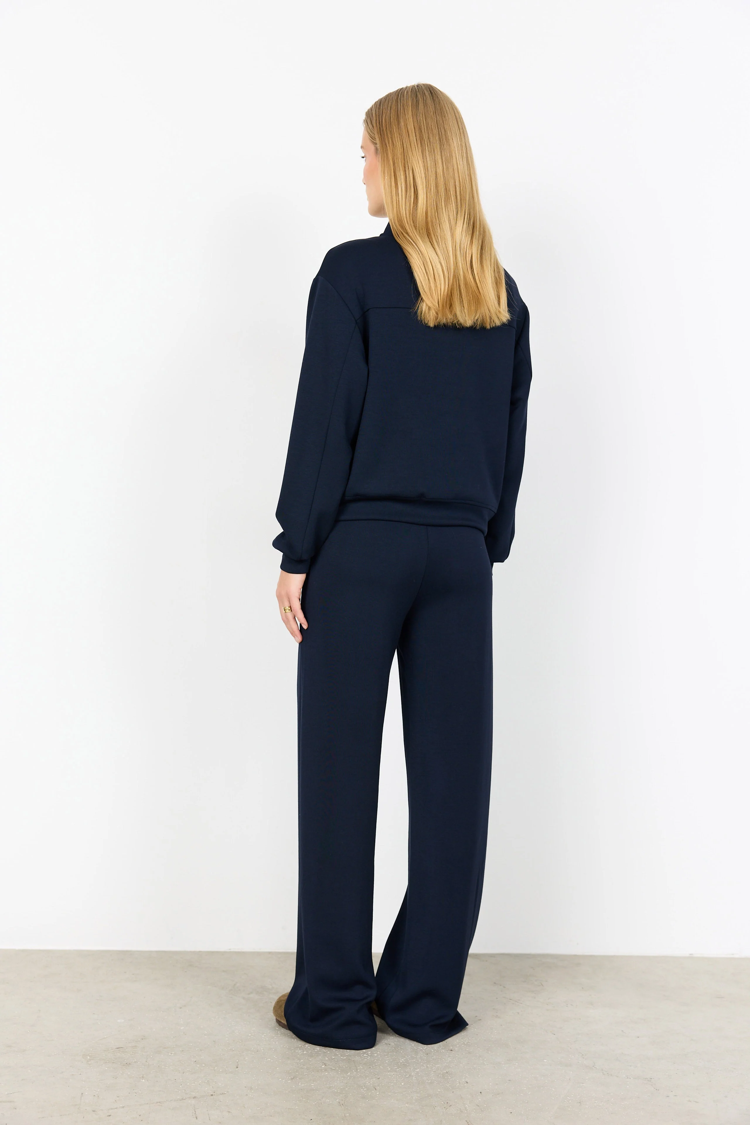 Banu Popper Front Jacket - Navy - Image 3