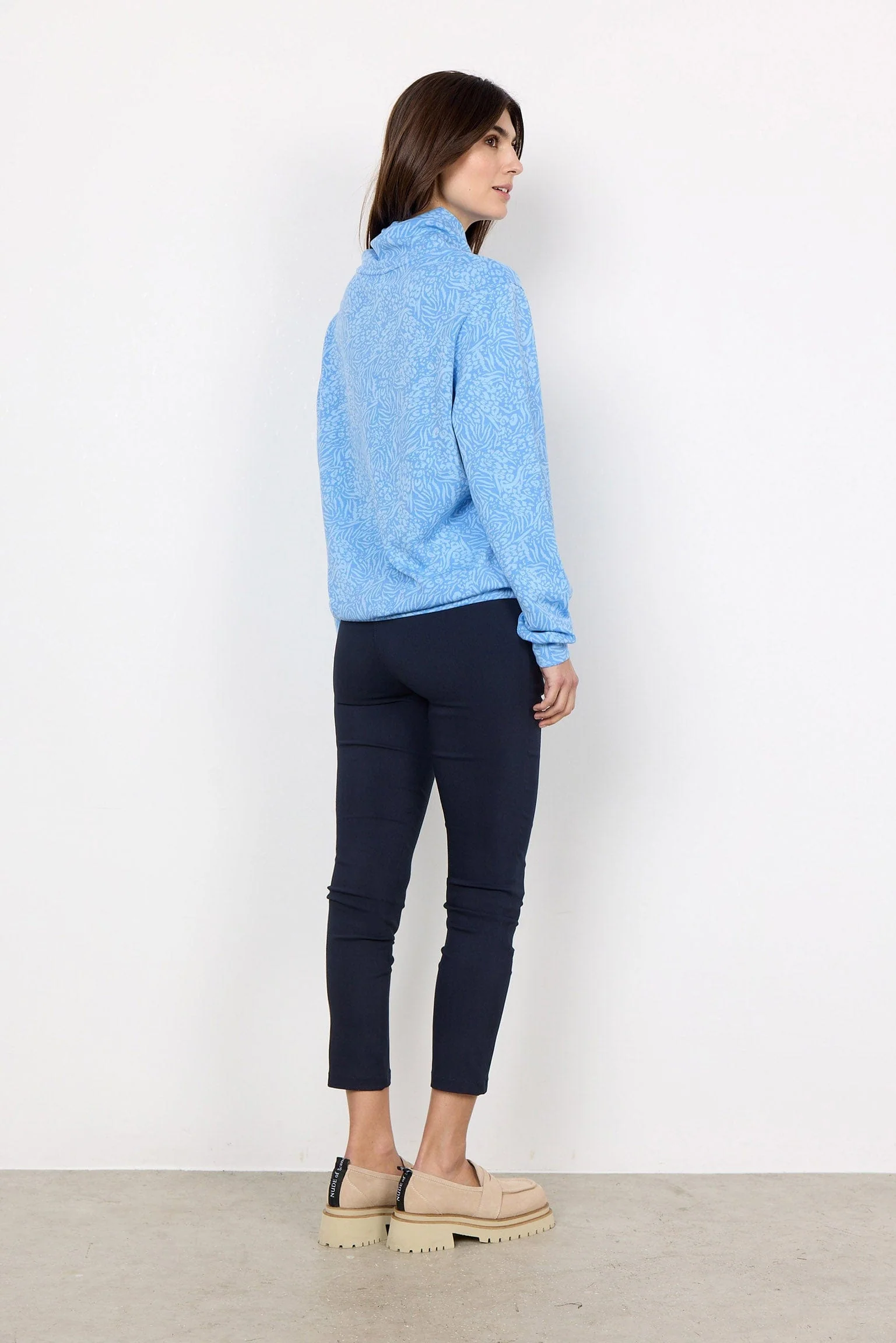 Banu Printed Sweatshirt - Bright Blue Combi - Image 3