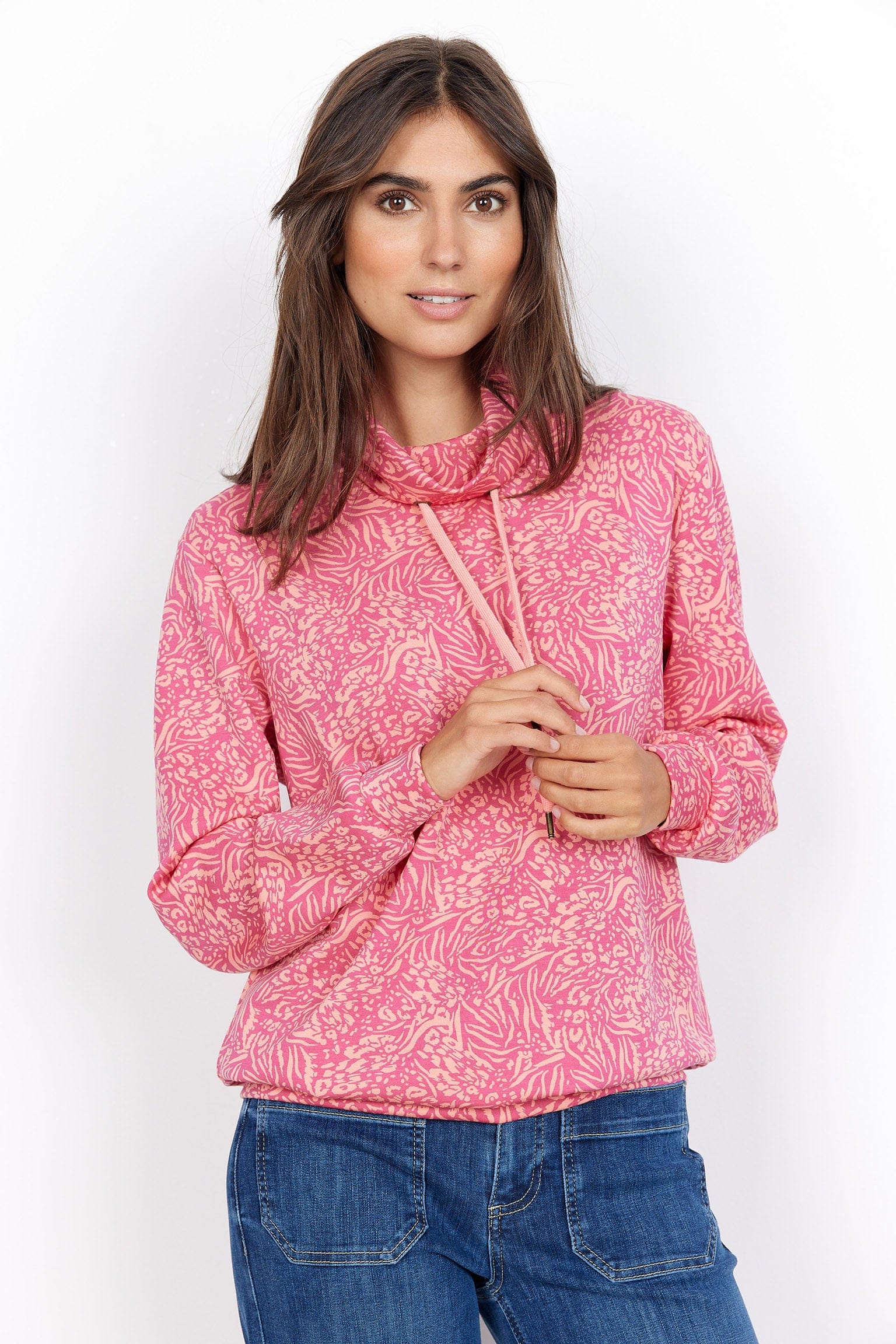 Banu Printed Sweatshirt - Fuchsia Rose Combi - Image 2