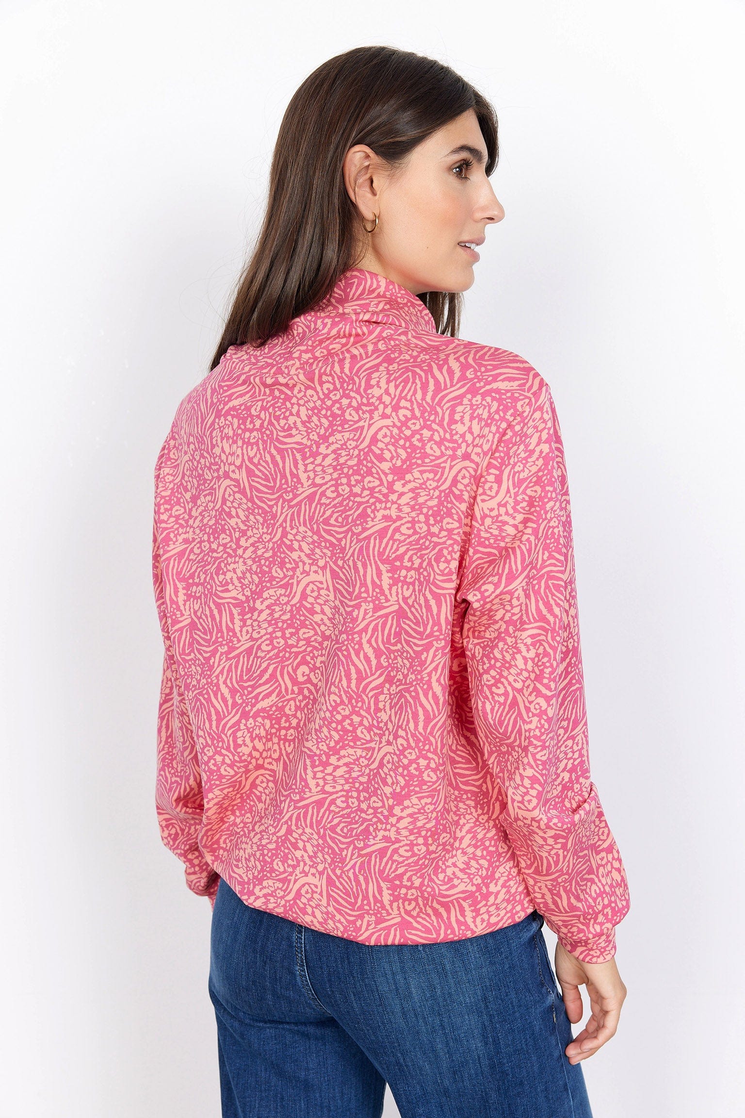 Banu Printed Sweatshirt - Fuchsia Rose Combi - Image 3