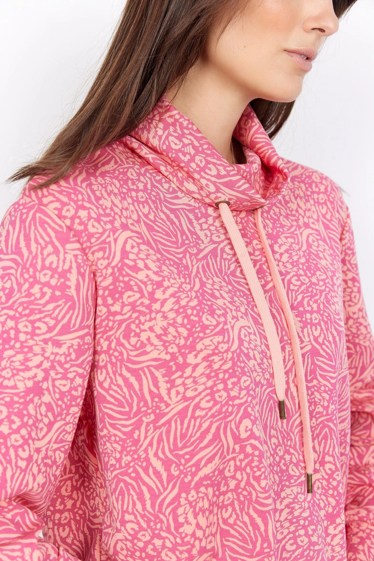 Banu Printed Sweatshirt - Fuchsia Rose Combi - Image 4