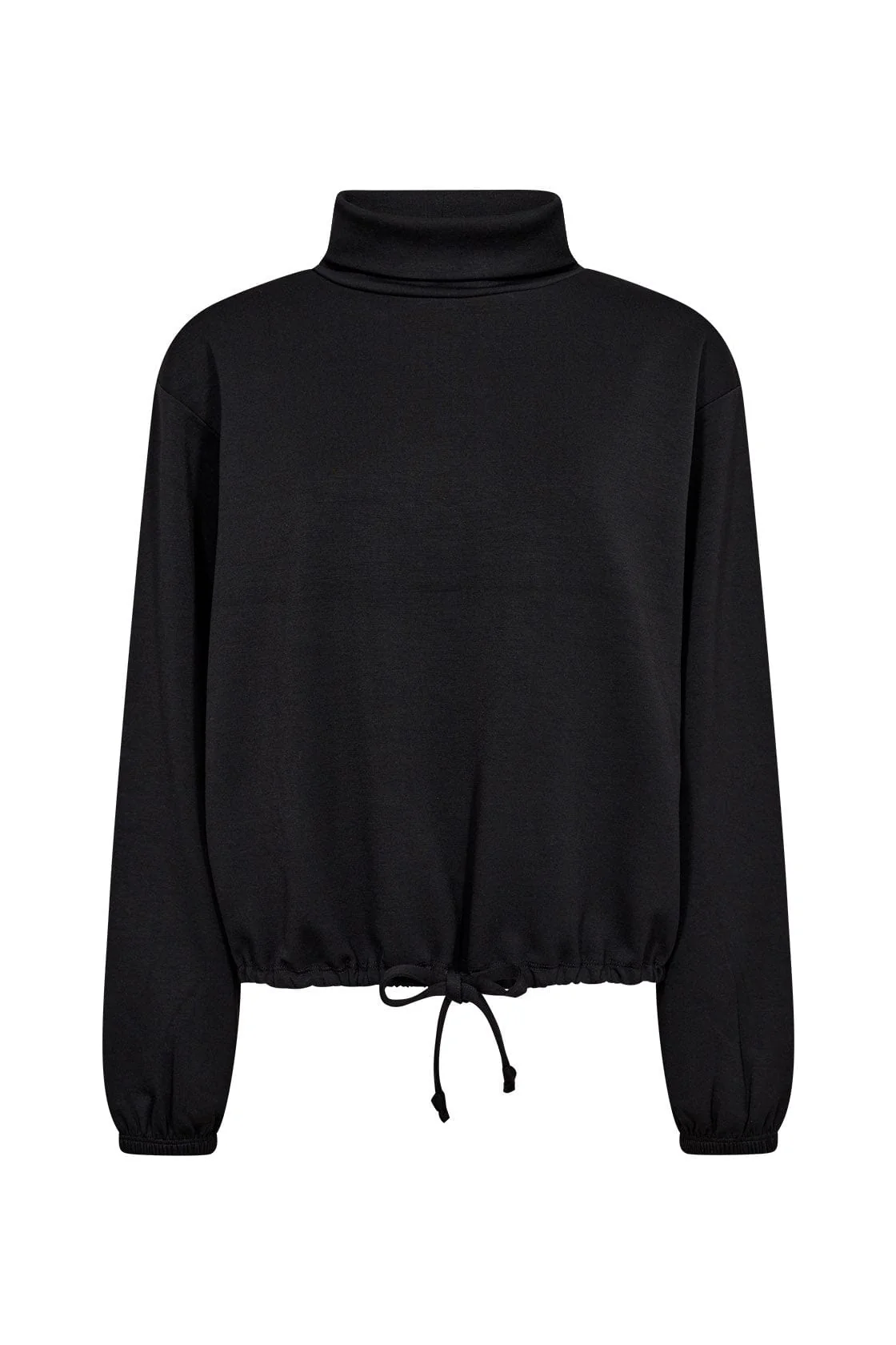 Banu Roll Neck Sweatshirt- Black
