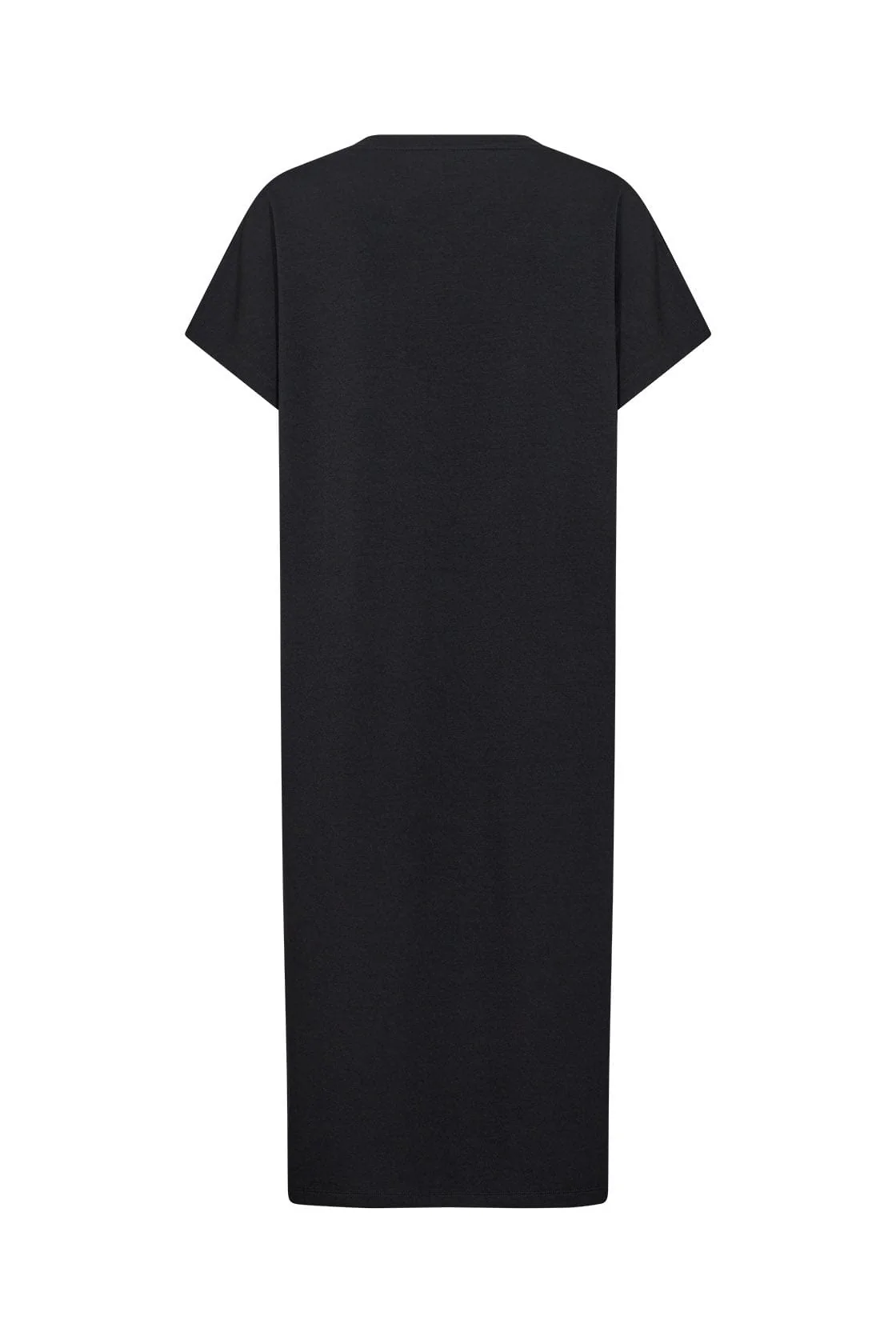 Banu T-Shirt Dress with Split - Black - Image 5