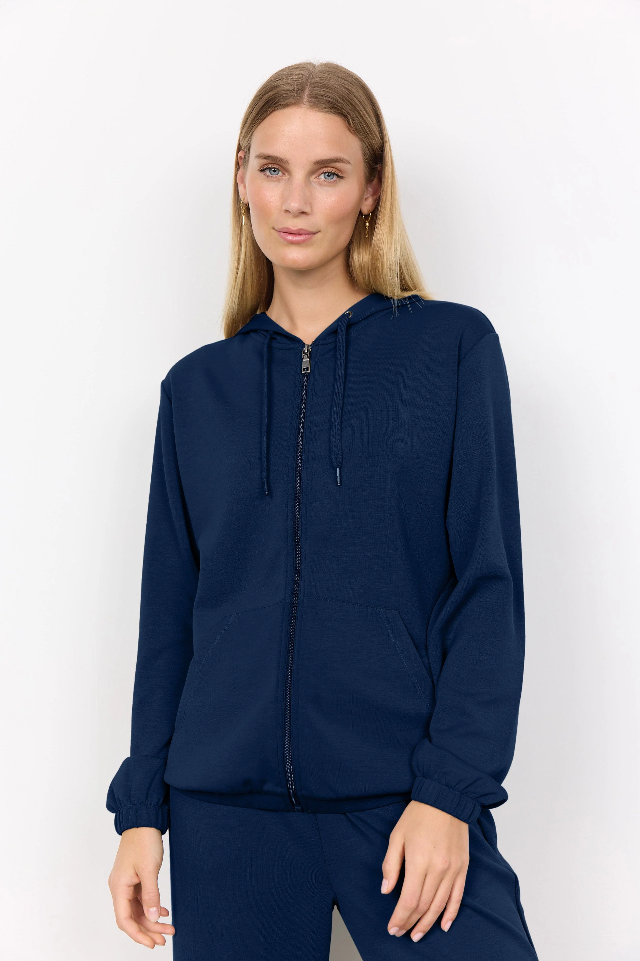 Banu Zip-Up Hoodie - Navy - Image 2