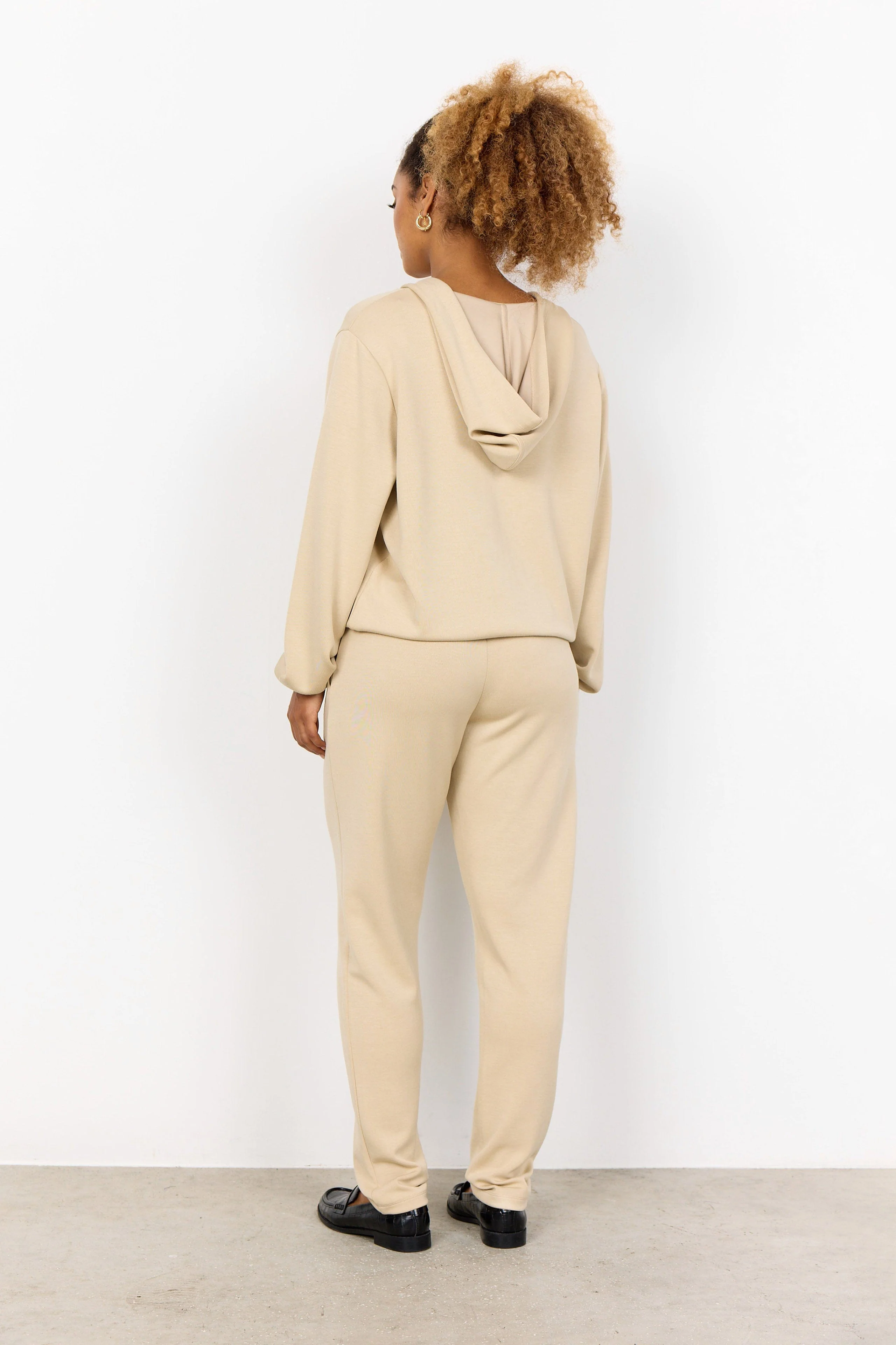 Banu Zip-Up Hoodie - Sand - Image 4