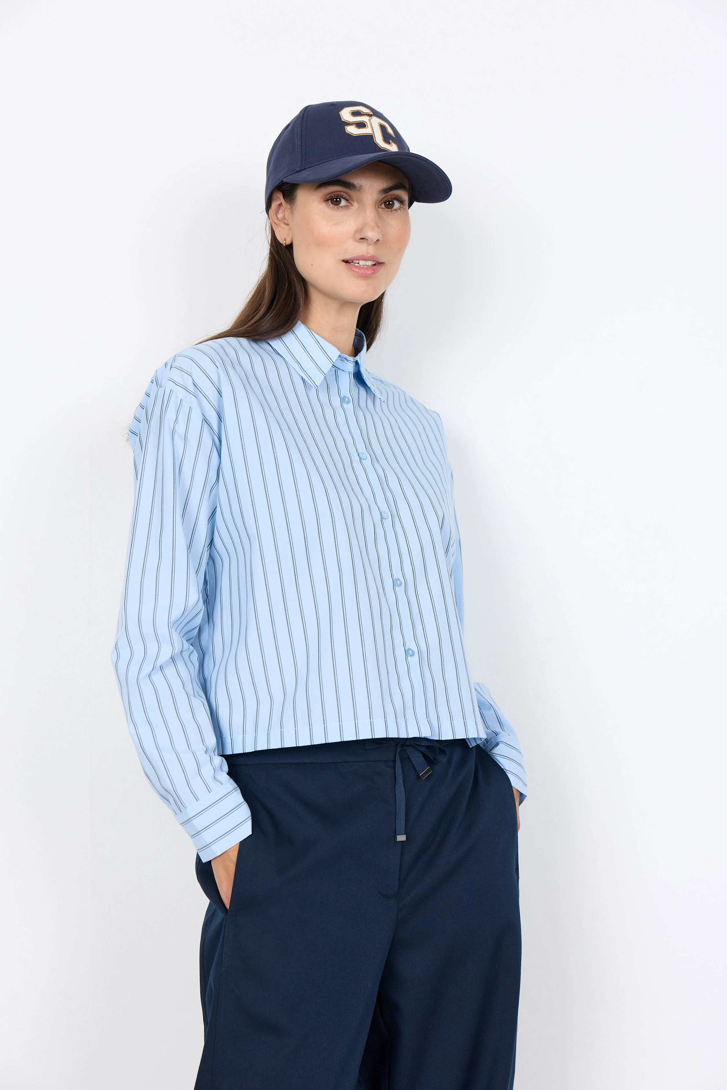 Bardot Striped Shirt - Windsurfer Combi - Image 2