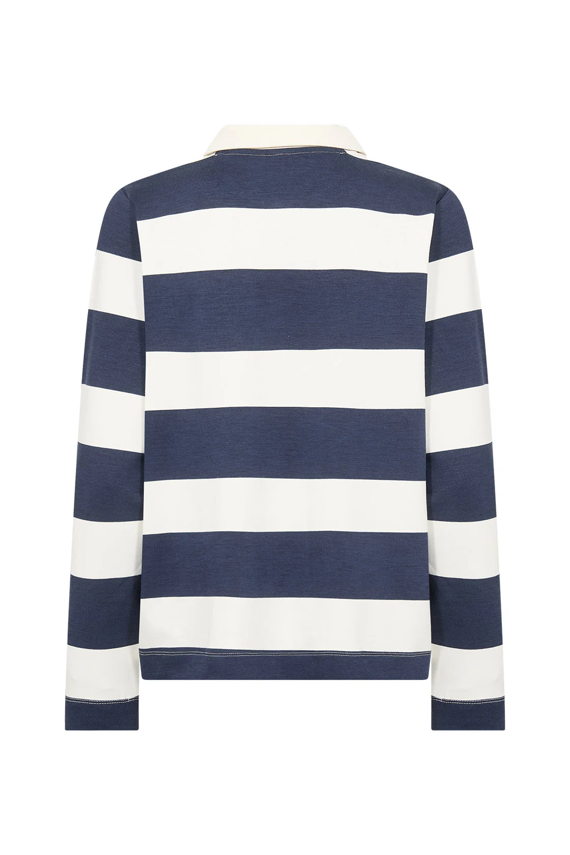 Barni Stripe Collared Sweatshirt - Navy Combi - Image 5