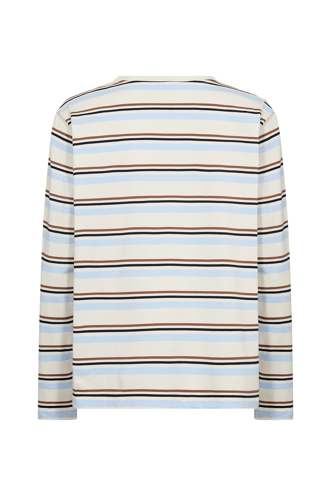 Base Stripe Organic Cotton Jersey Top - Windsurfer Combi - Image 5