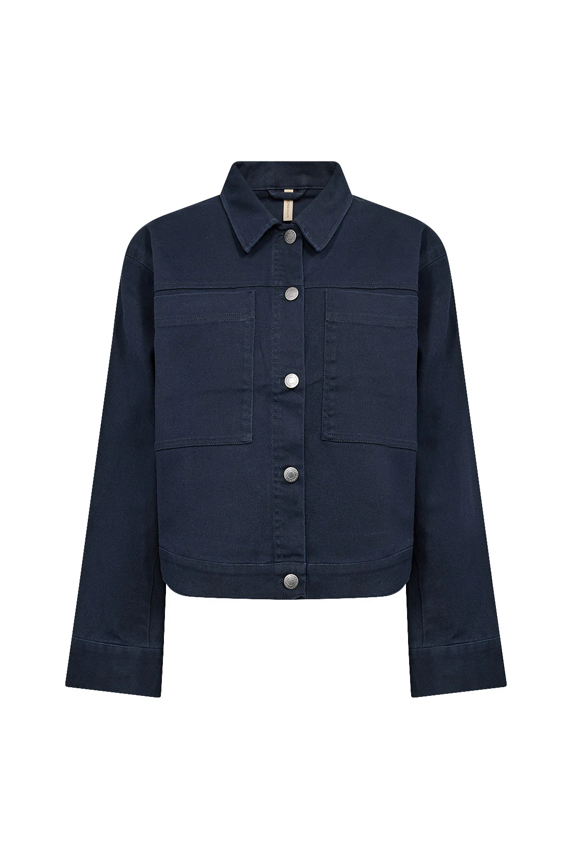 Bess Cotton Stretch Jacket - Navy