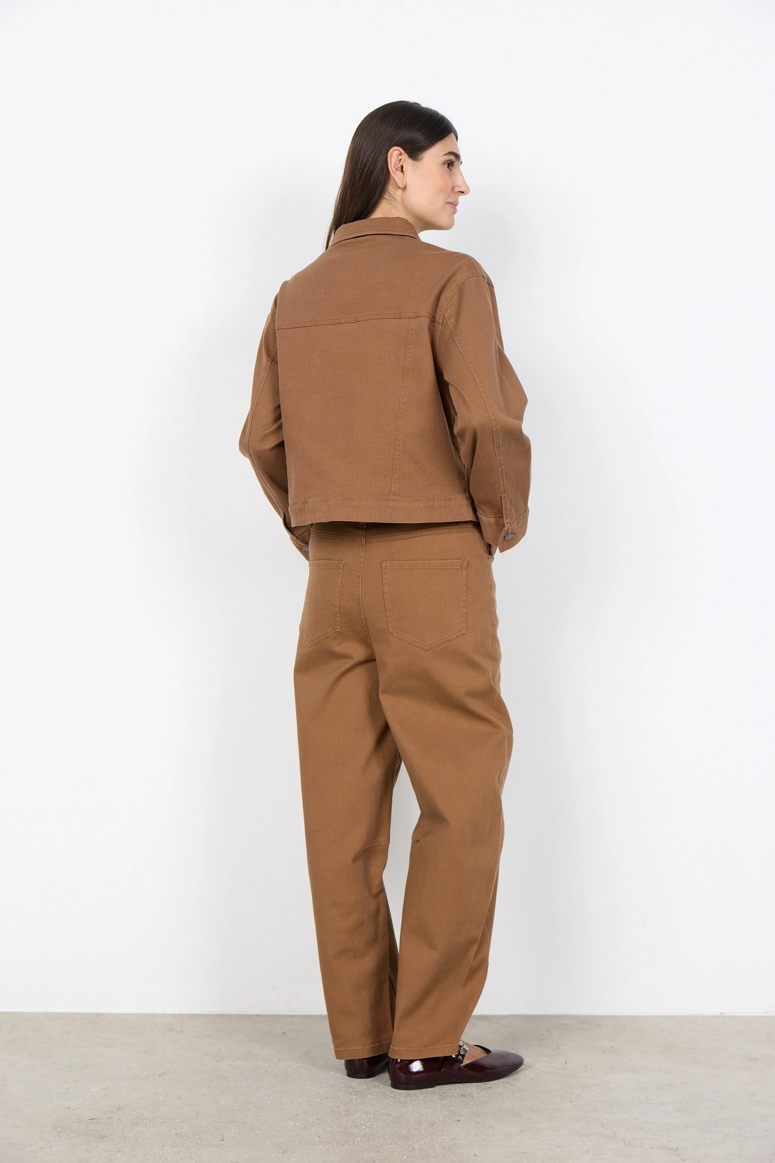 Bess Cotton Stretch Jacket - Toffee - Image 4