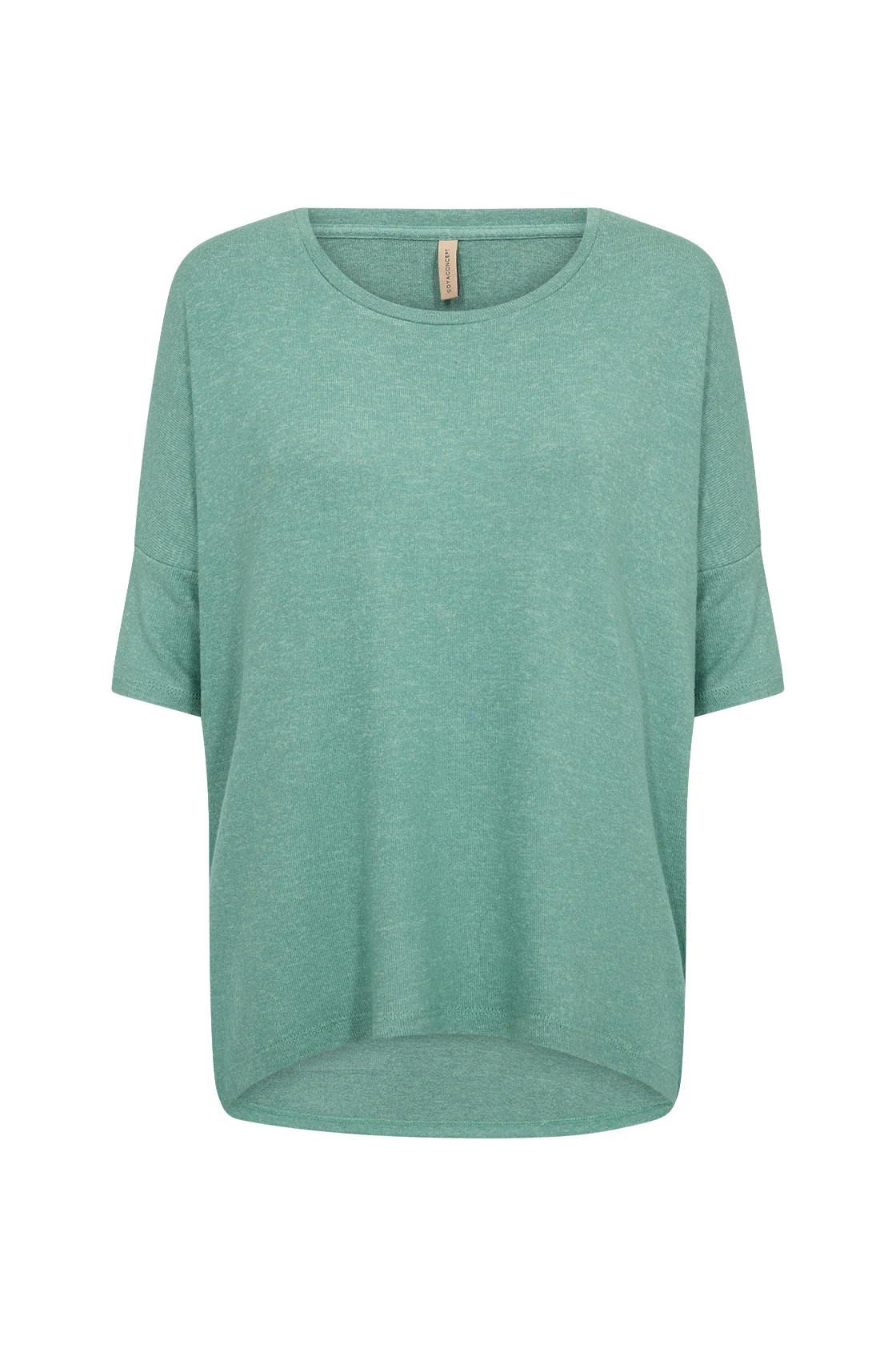 Biara Supersoft Half Sleeve Jumper - Frosty Spruce Melange