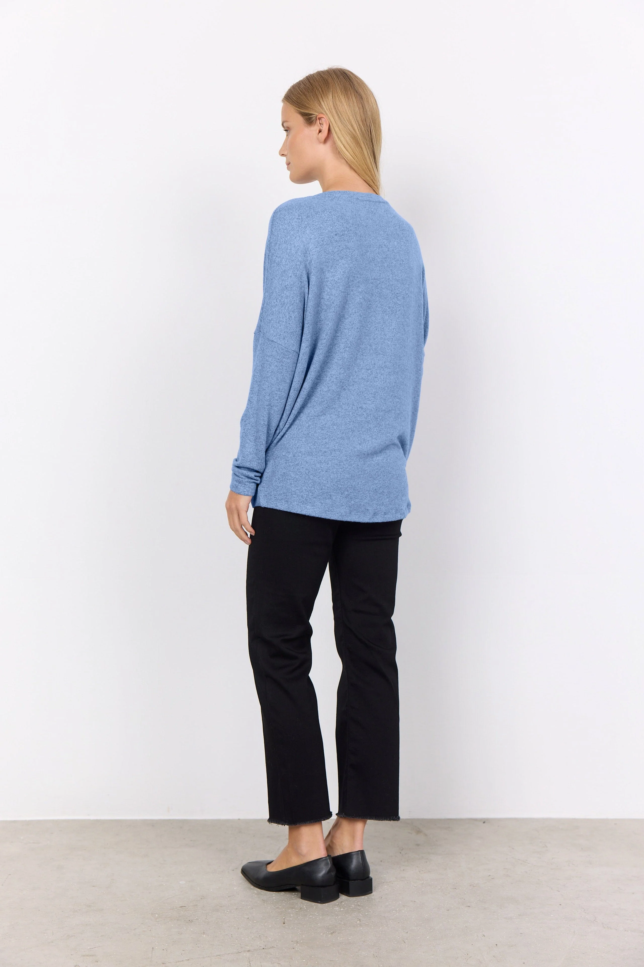 Biara Supersoft Jumper - Air Blue Melange - Image 4