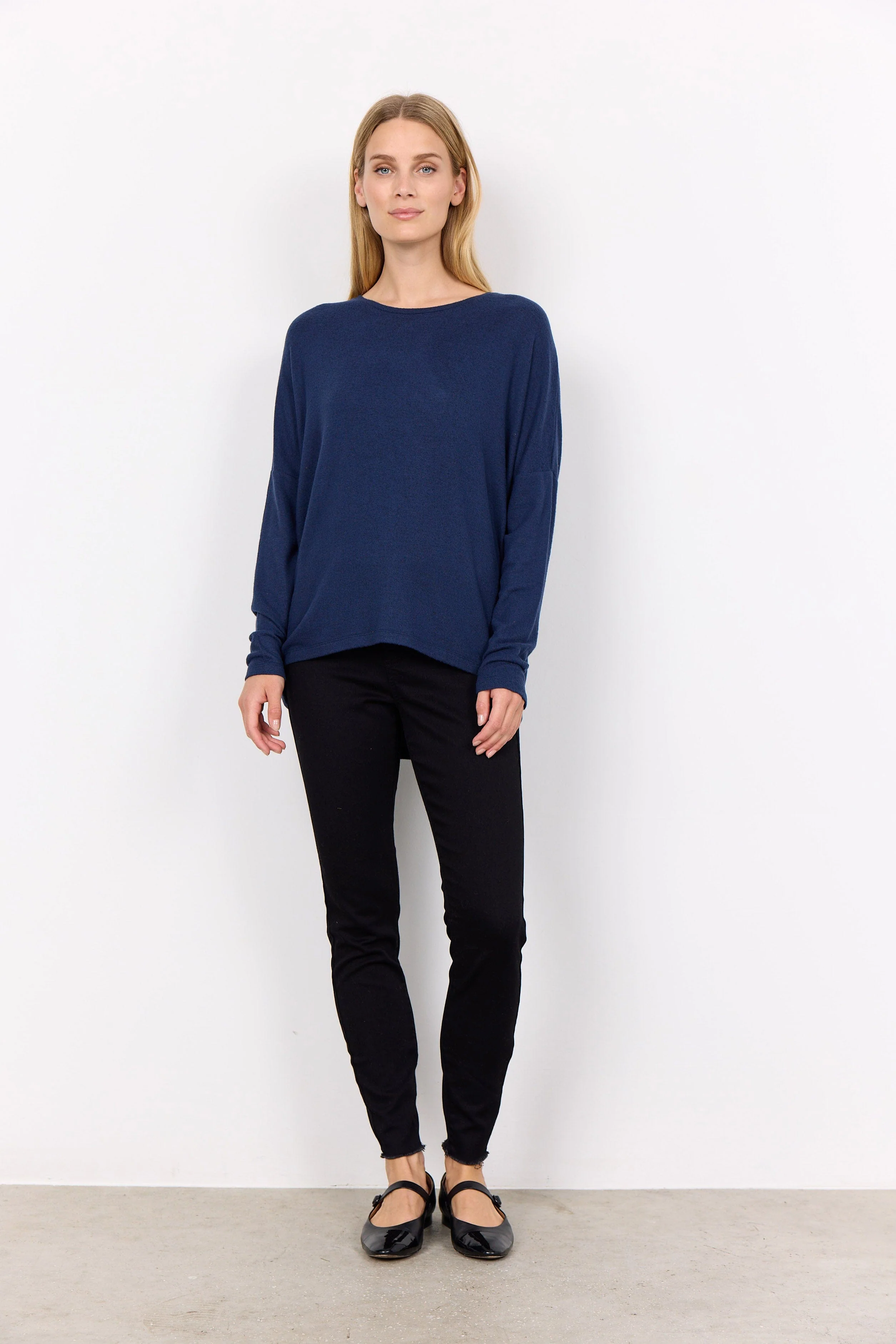 Biara Supersoft Jumper - Blue Iris Melange - Image 2