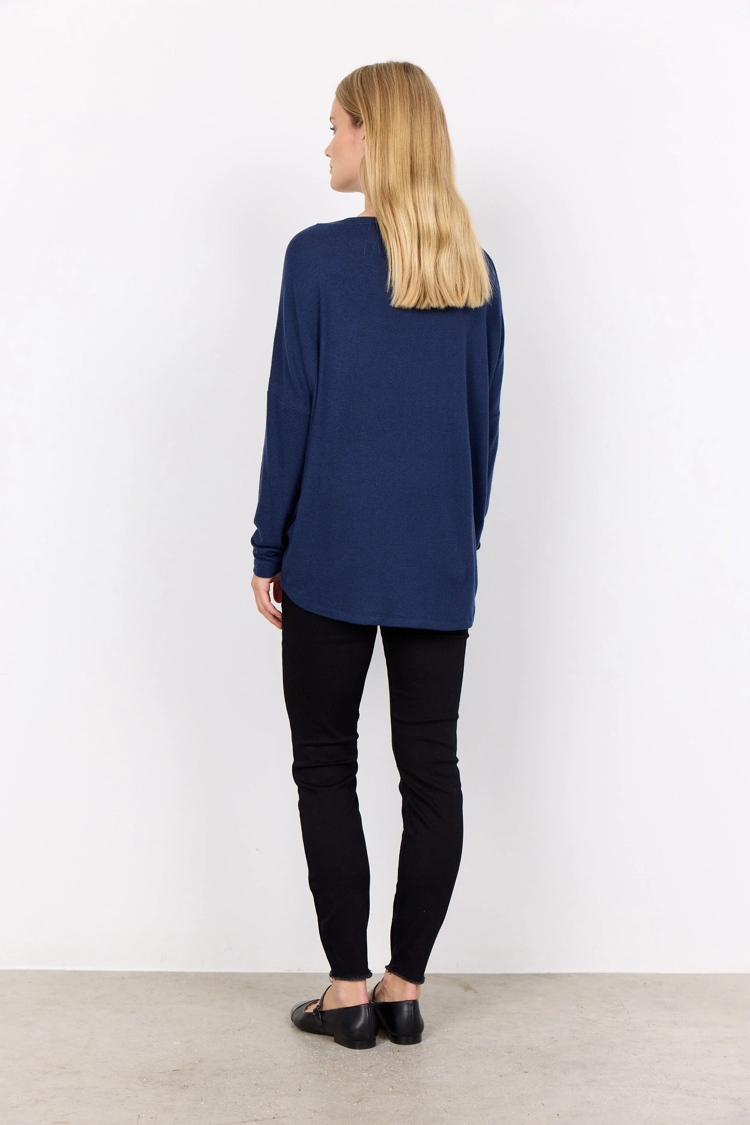 Biara Supersoft Jumper - Blue Iris Melange - Image 3