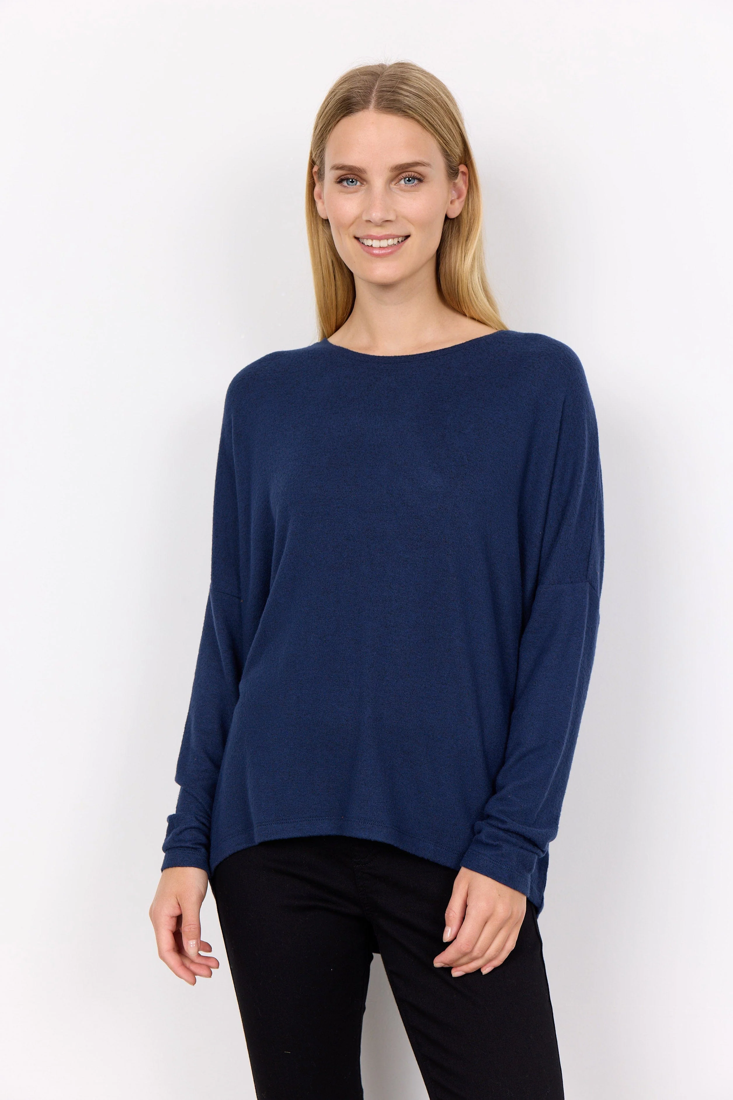 Biara Supersoft Jumper - Blue Iris Melange - Image 4