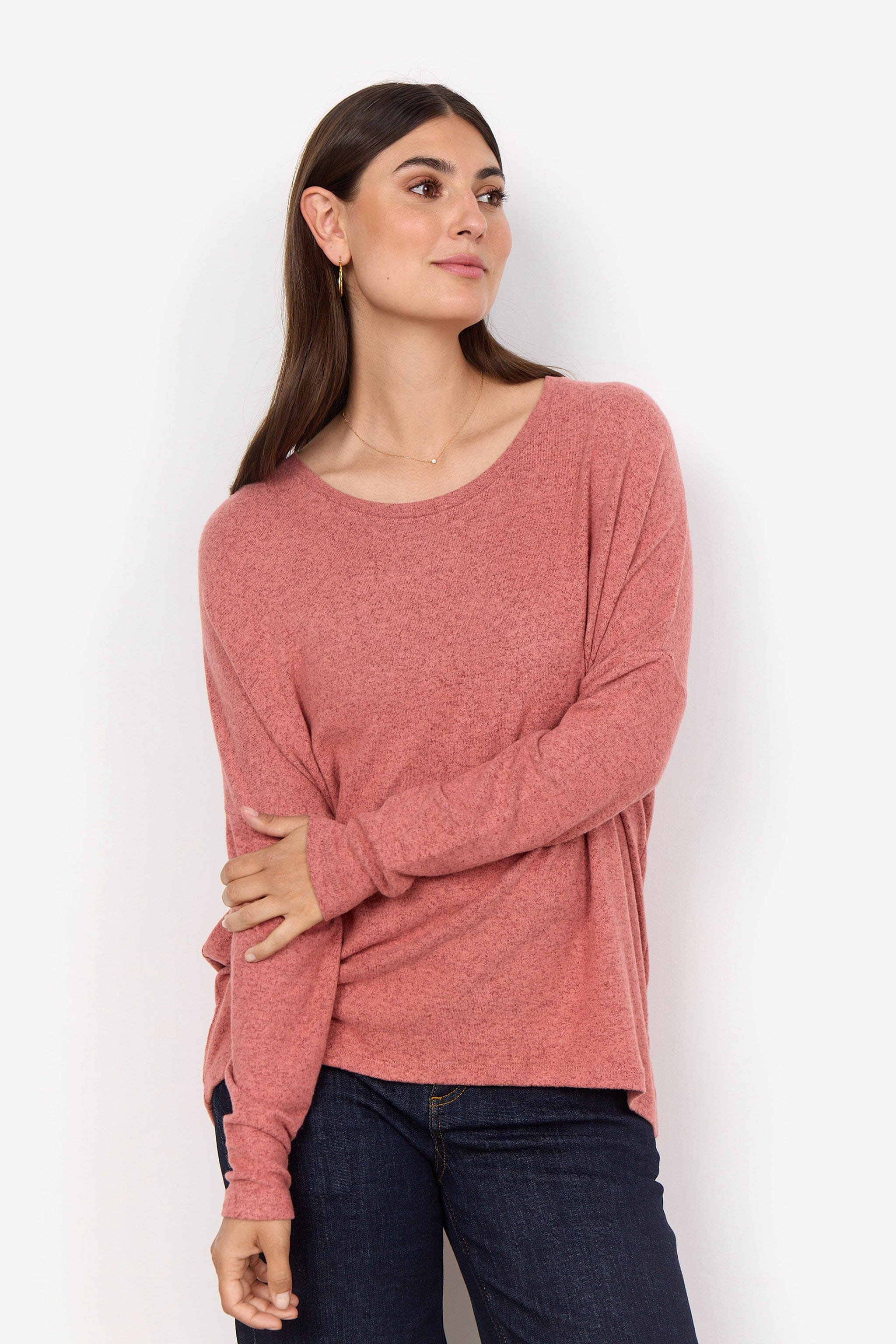 Biara Supersoft Jumper - Blush Melange - Image 2