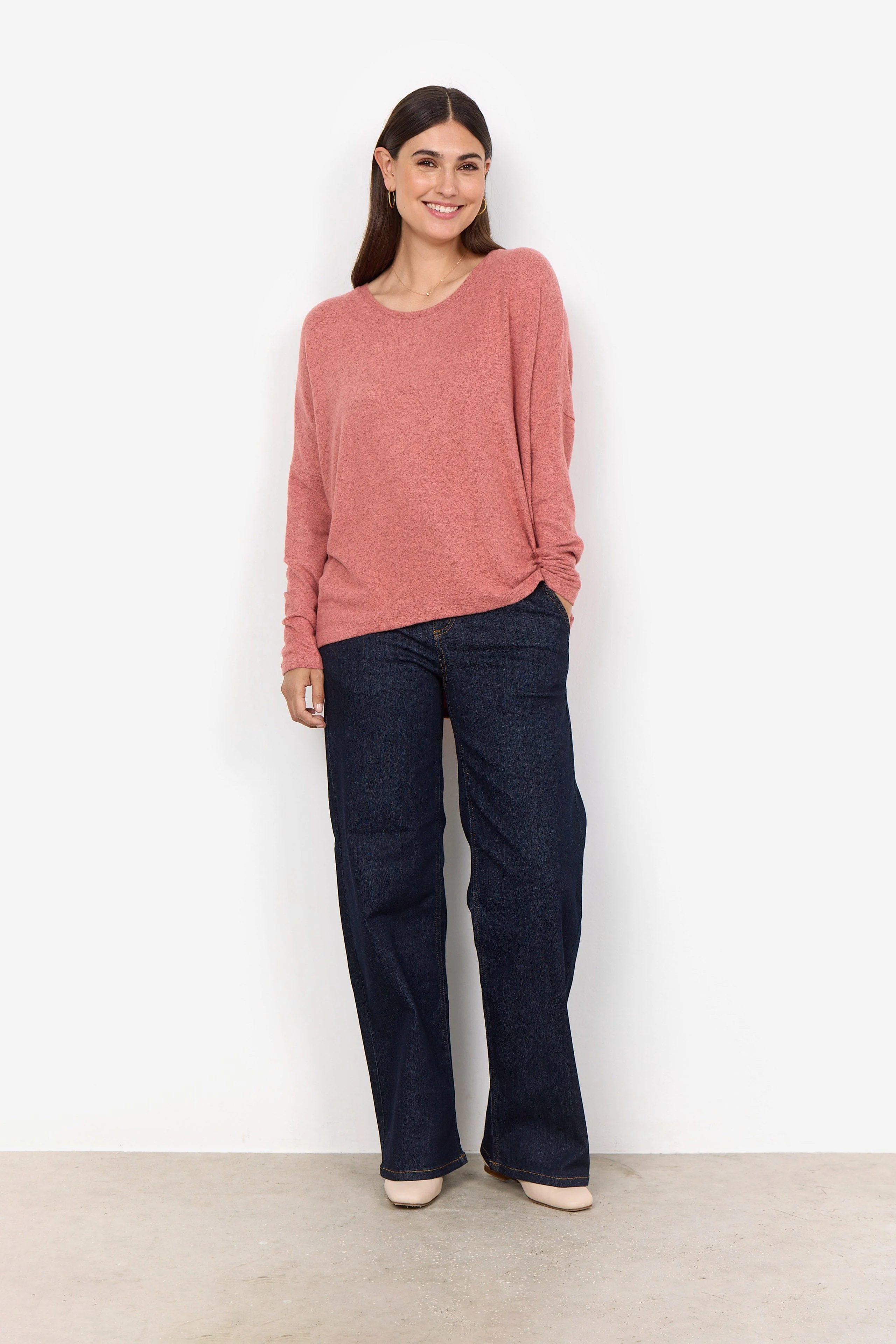 Biara Supersoft Jumper - Blush Melange - Image 3