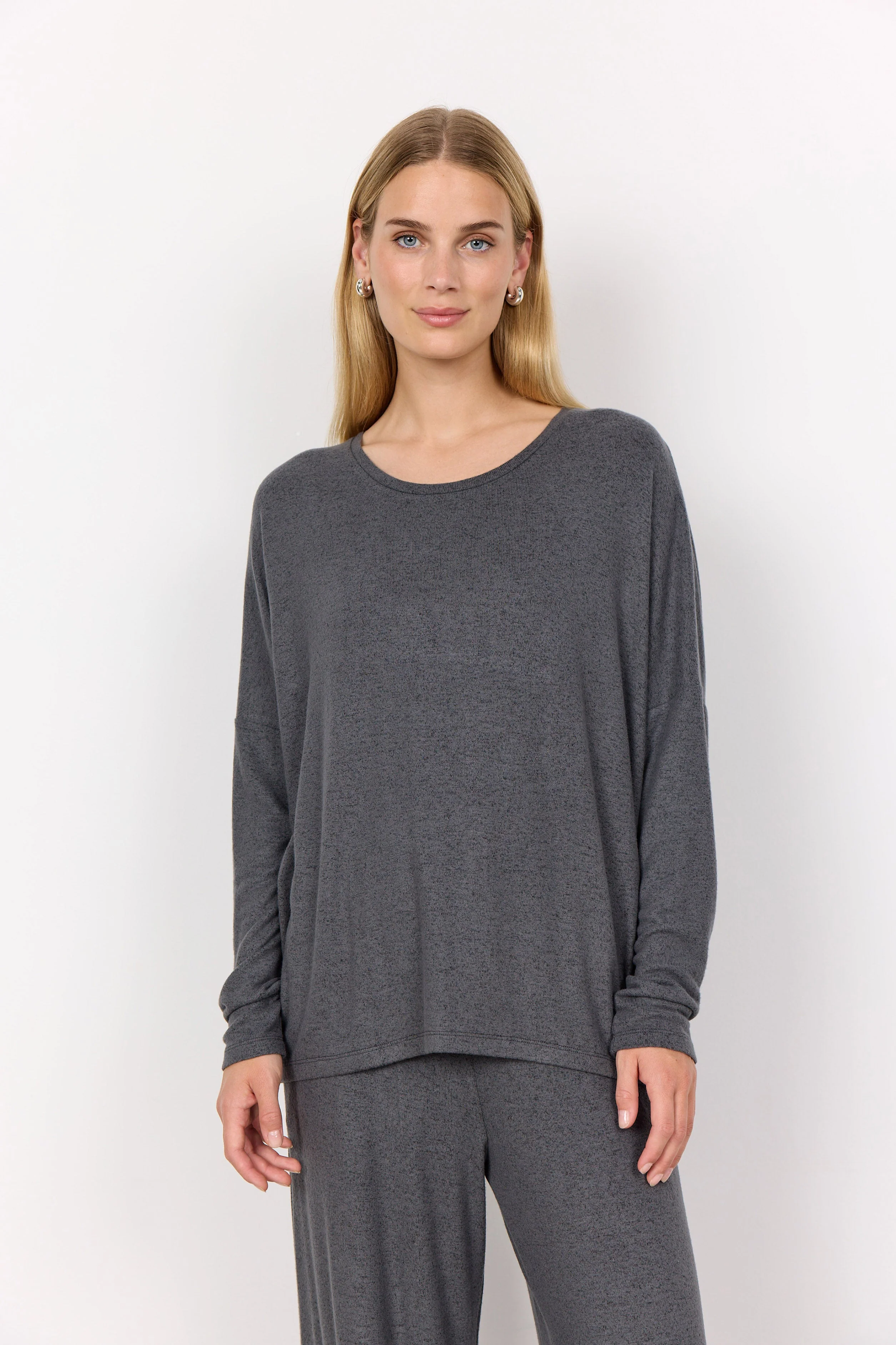 Biara Supersoft Jumper - Dark Earth Melange - Image 2