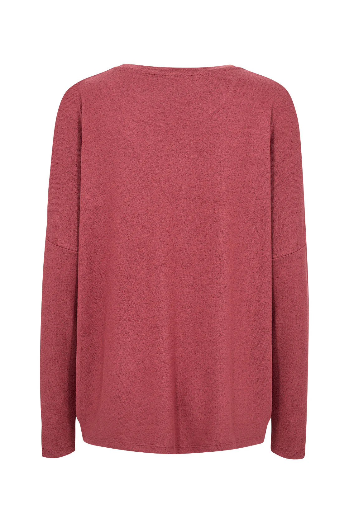 Biara Supersoft Jumper - Dark Red Melange - Image 5