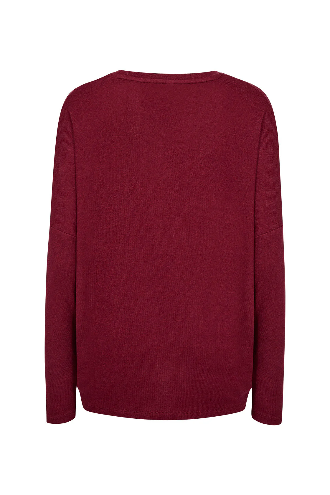Biara Supersoft Jumper - Dark Red Melange - Image 5