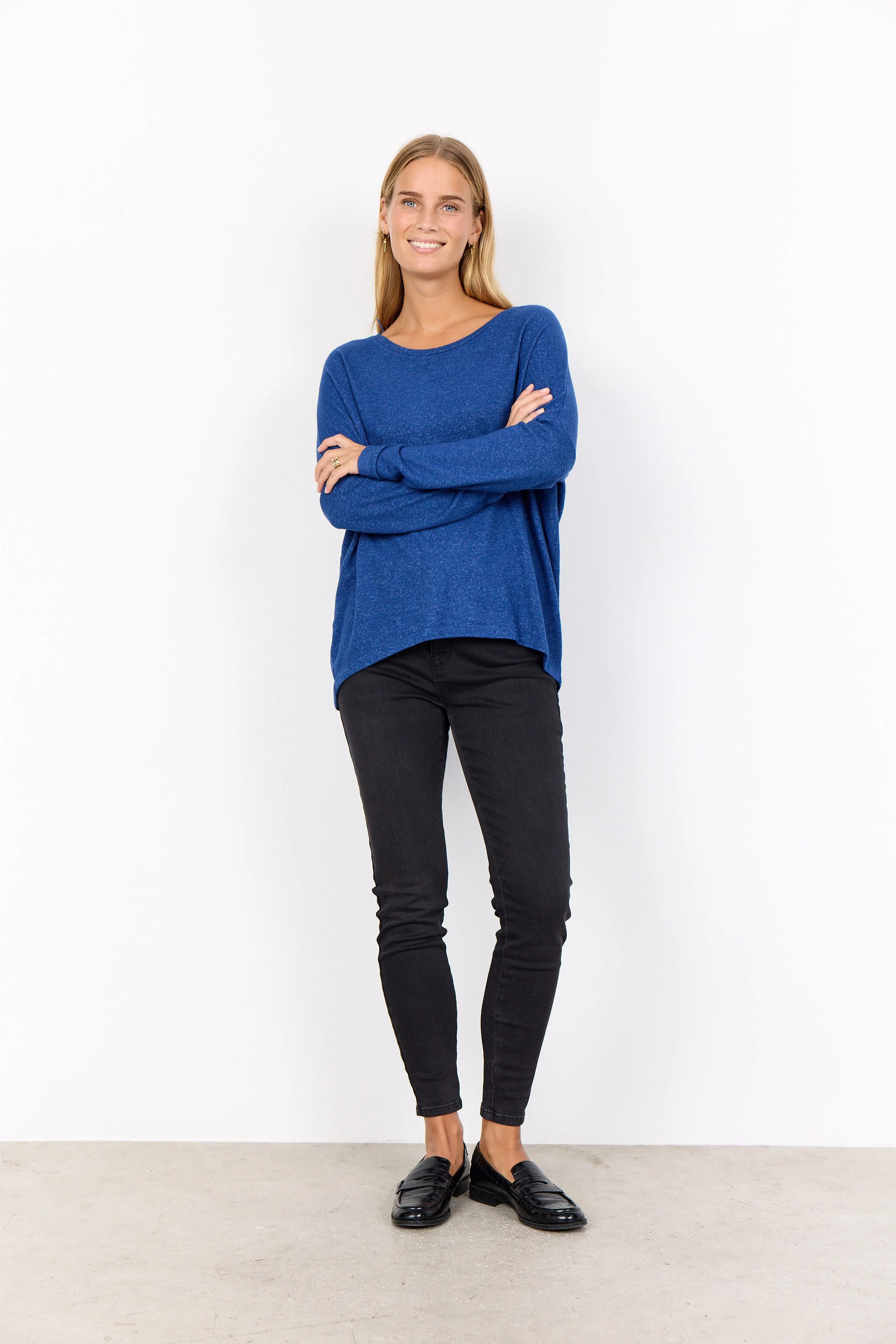 Biara Supersoft Jumper - Estate Blue Melange - Image 2