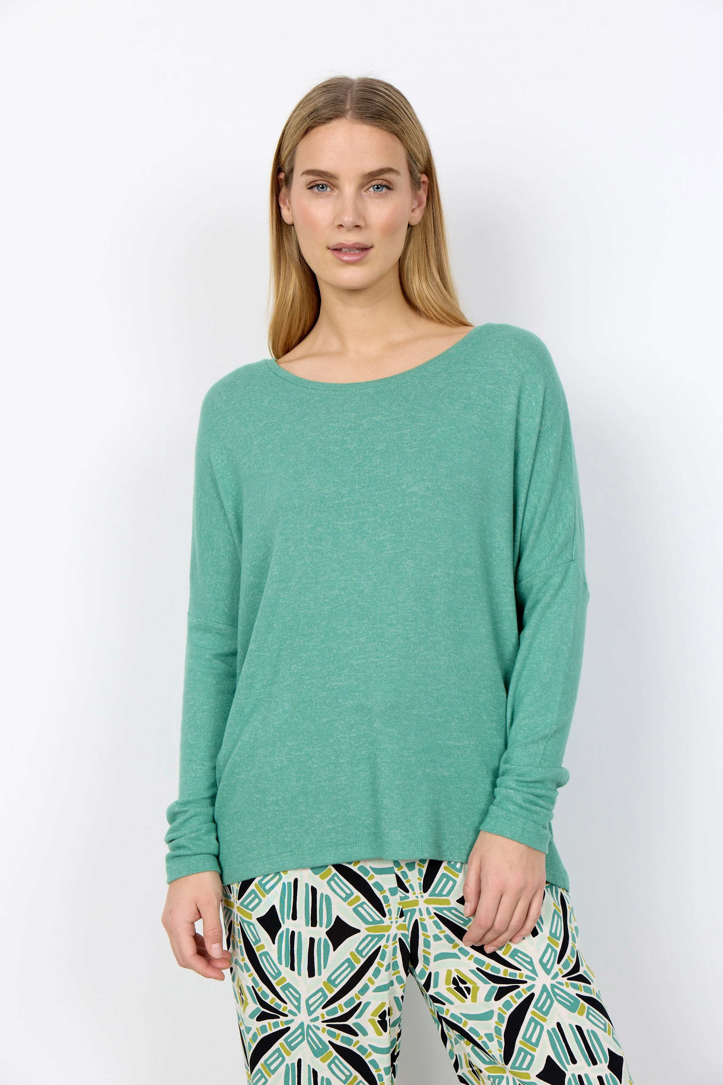 Biara Supersoft Jumper - Frosty Spruce Melange - Image 2