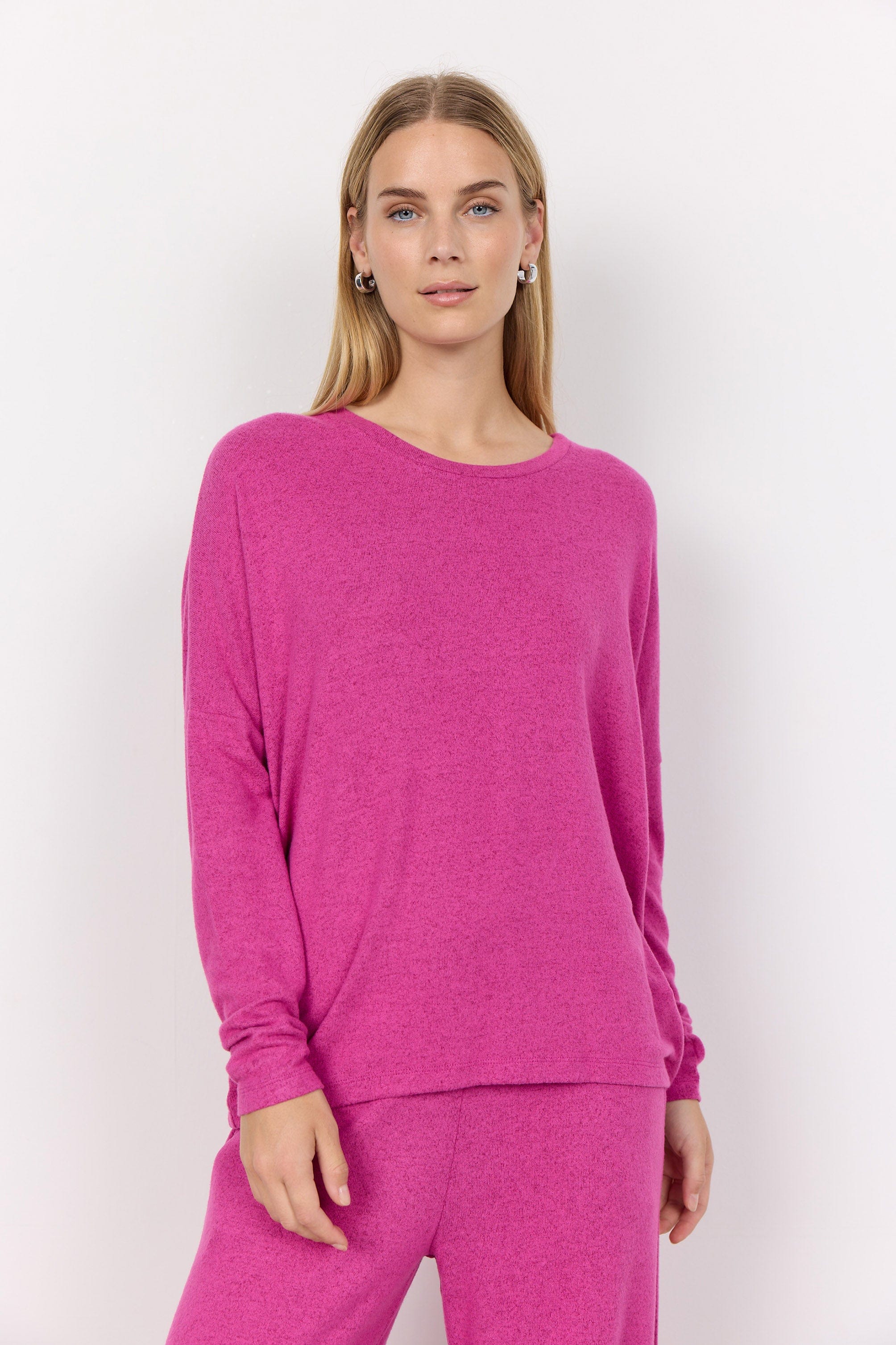 Biara Supersoft Jumper - Fuchsia Melange - Image 2