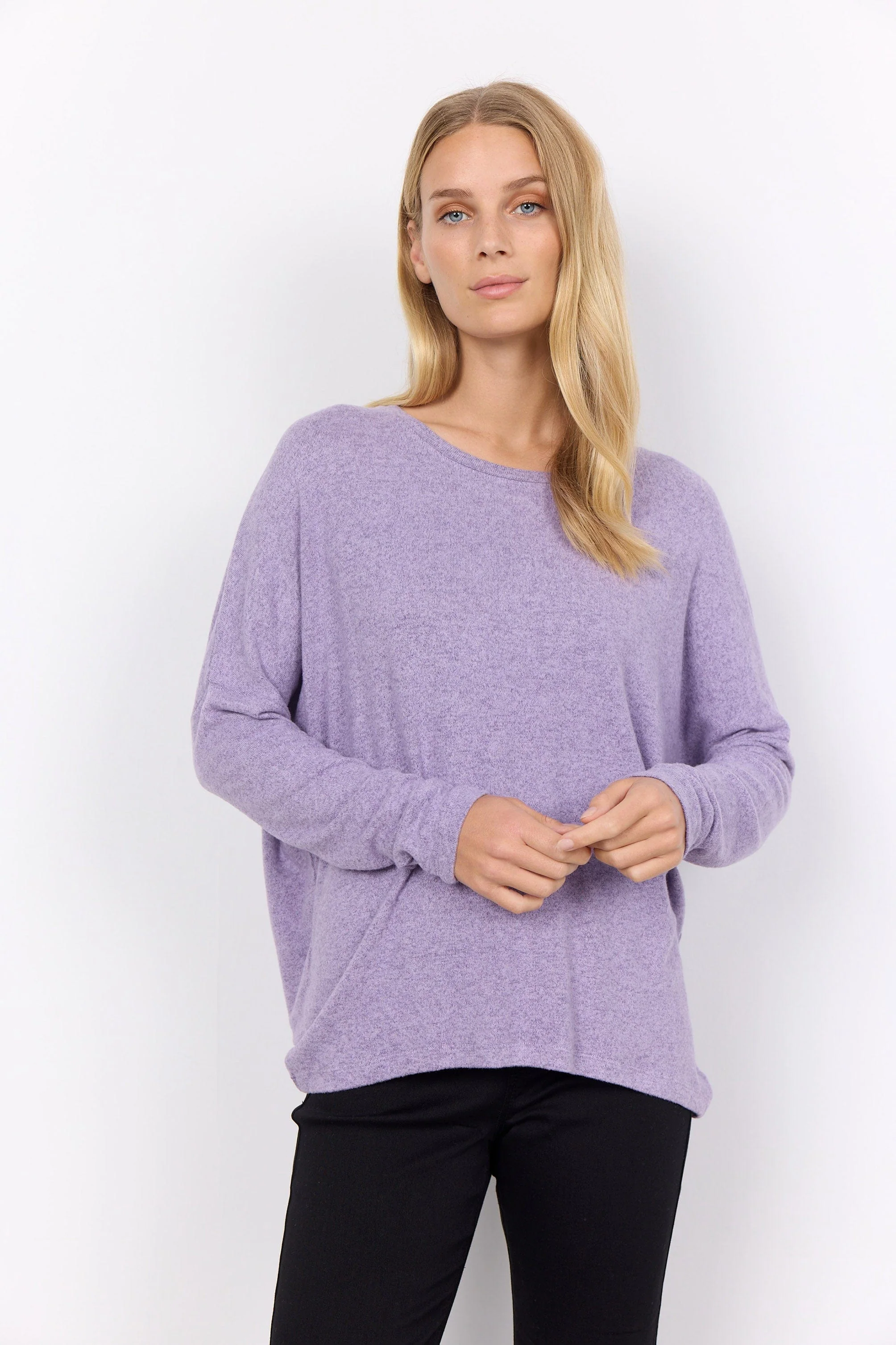 Biara Supersoft Jumper - Lilac Breeze Melange - Image 3