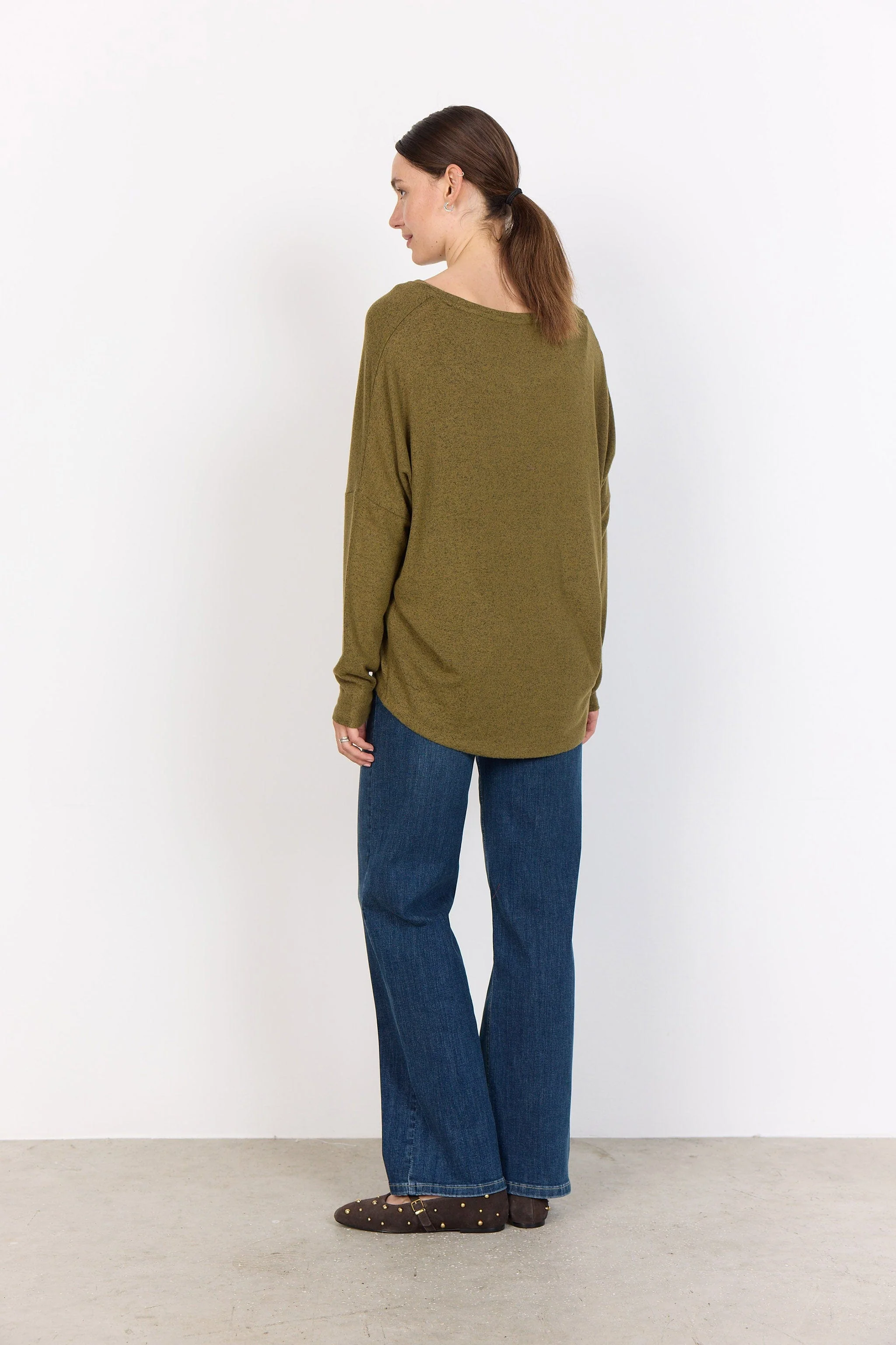 Biara Supersoft Jumper - Misty Green Melange - Image 3