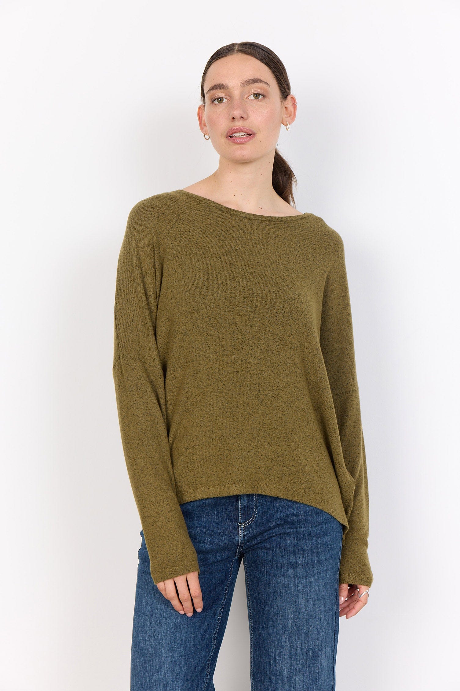 Biara Supersoft Jumper - Misty Green Melange - Image 4