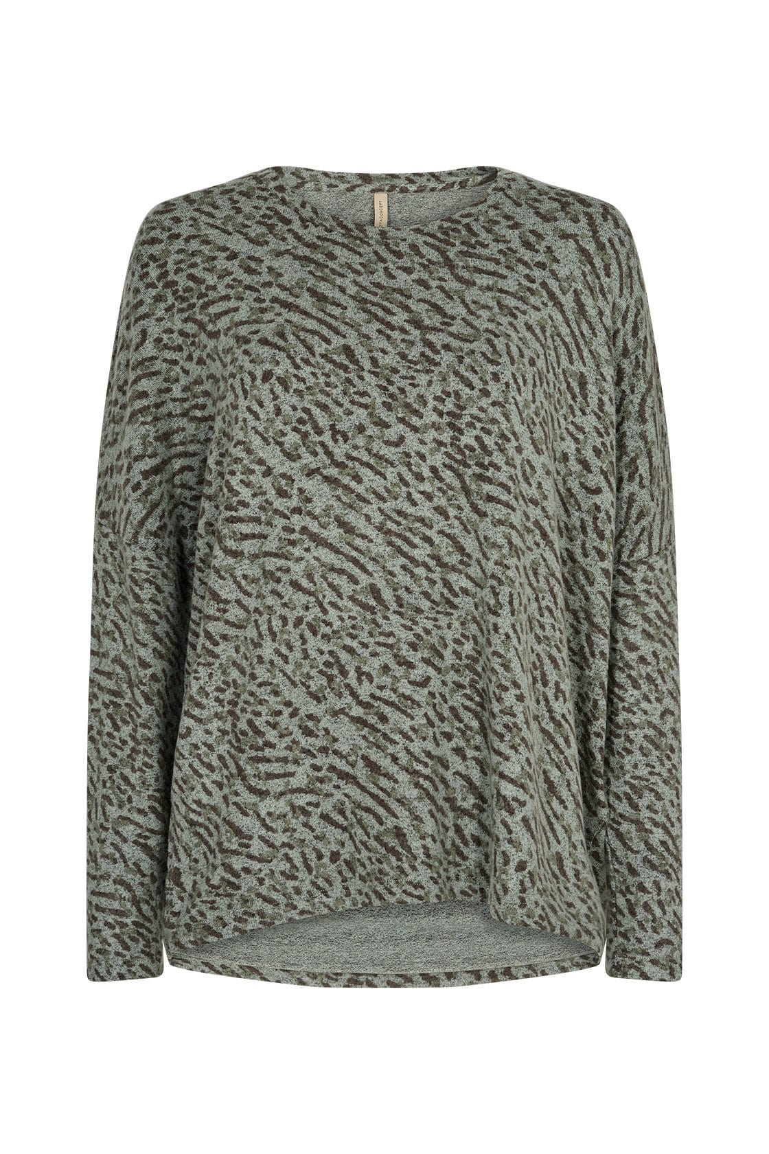Biara Supersoft Jumper - Moss Green Combi