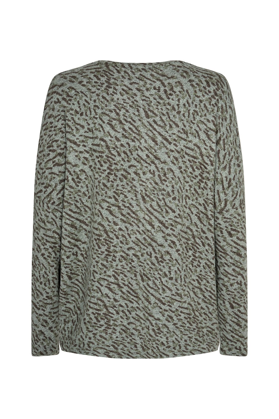 Biara Supersoft Jumper - Moss Green Combi - Image 5