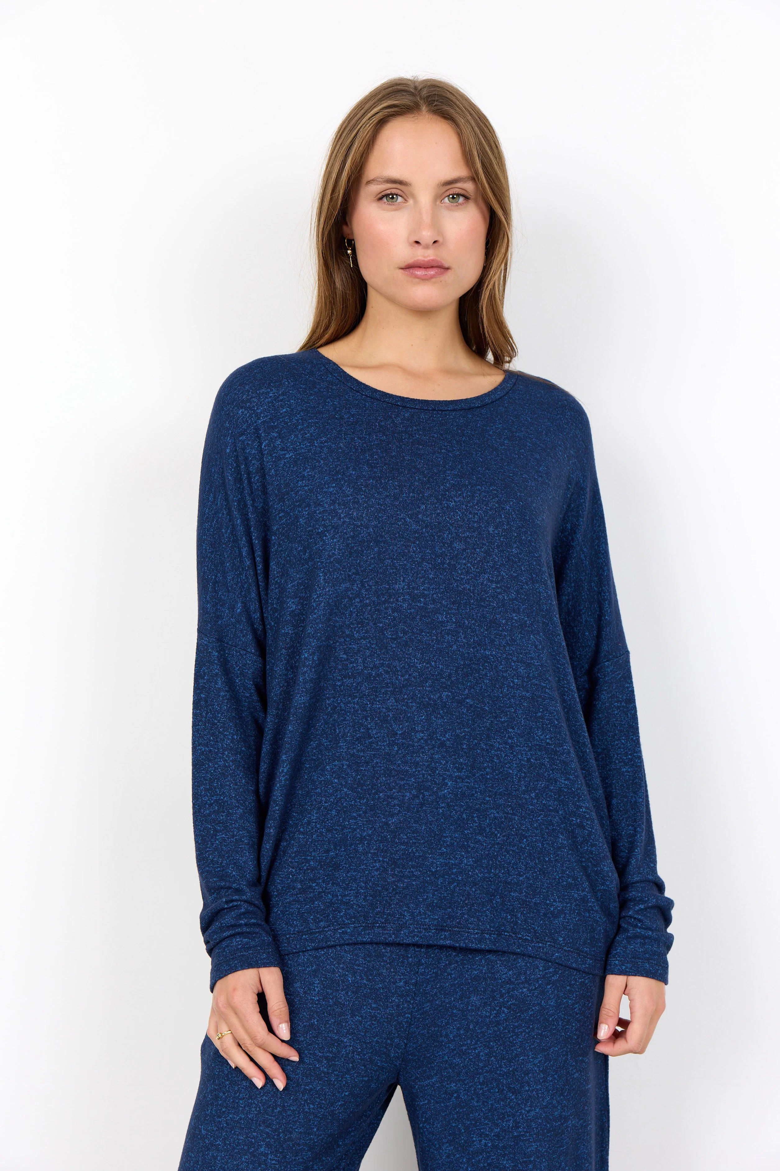 Biara Supersoft Jumper - Navy Blazer Melange - Image 2