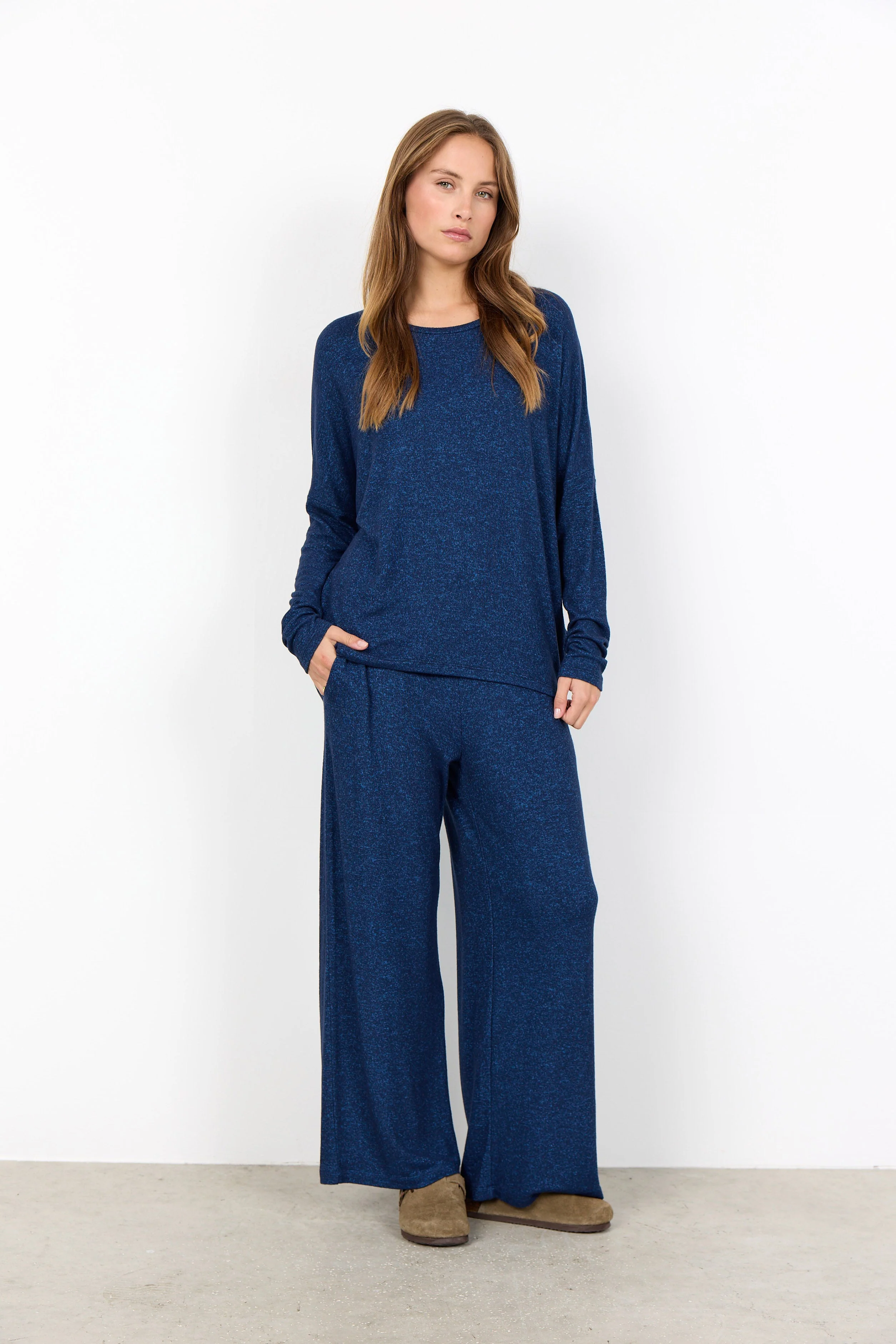 Biara Supersoft Jumper - Navy Blazer Melange - Image 3
