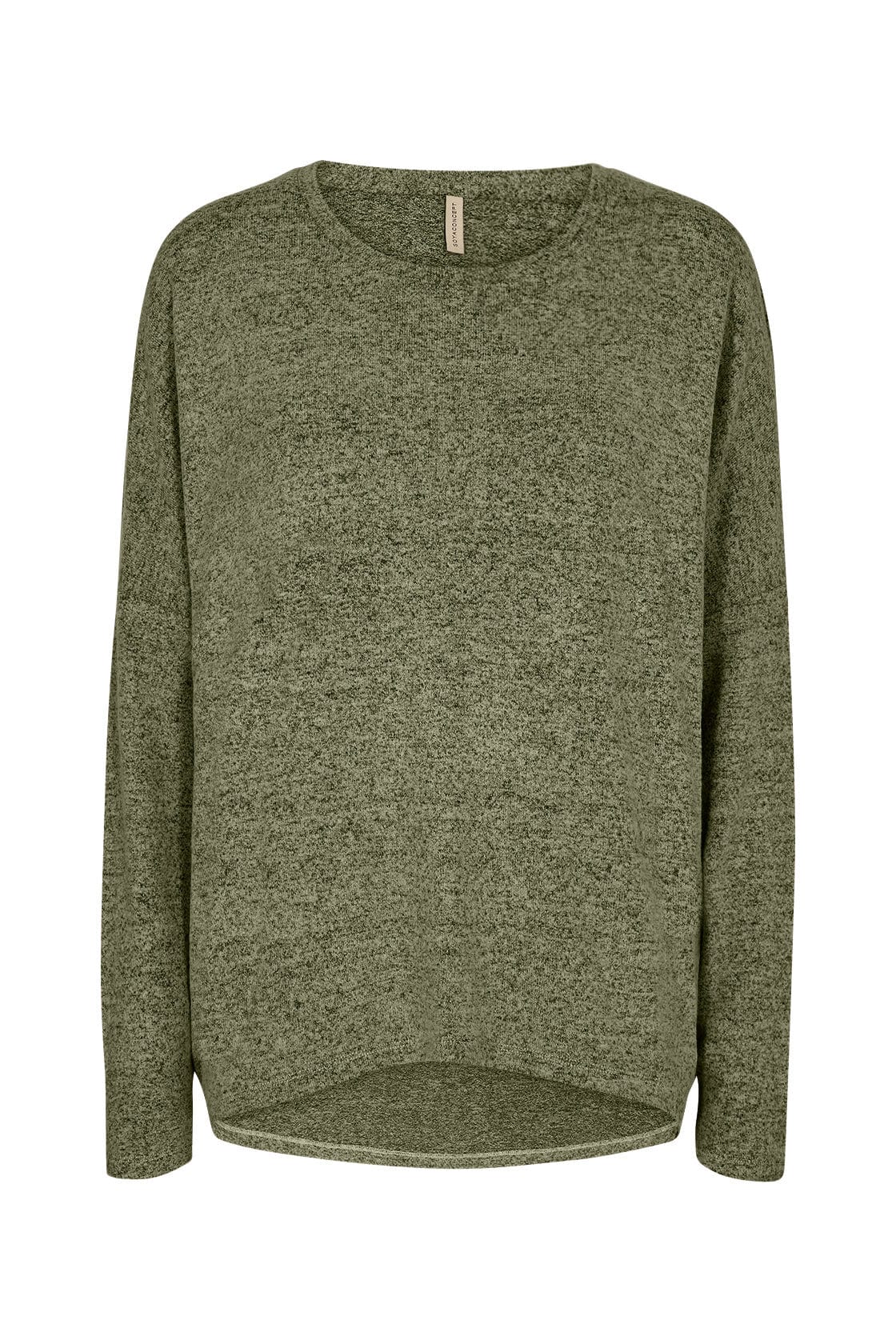 Biara Supersoft Jumper - Oil Green Melange